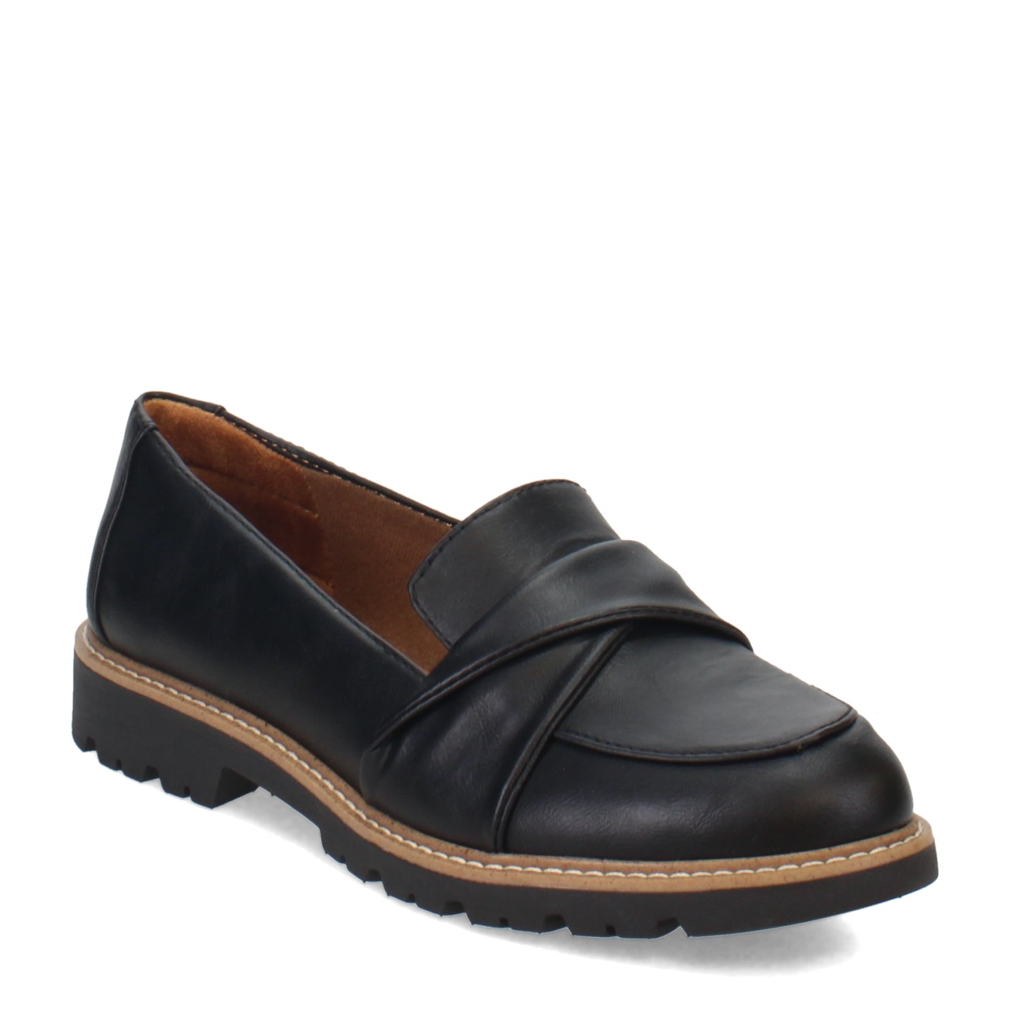Peltz Shoes Women's Eurosoft by Sofft Leia Loafer BLACK ES0039501