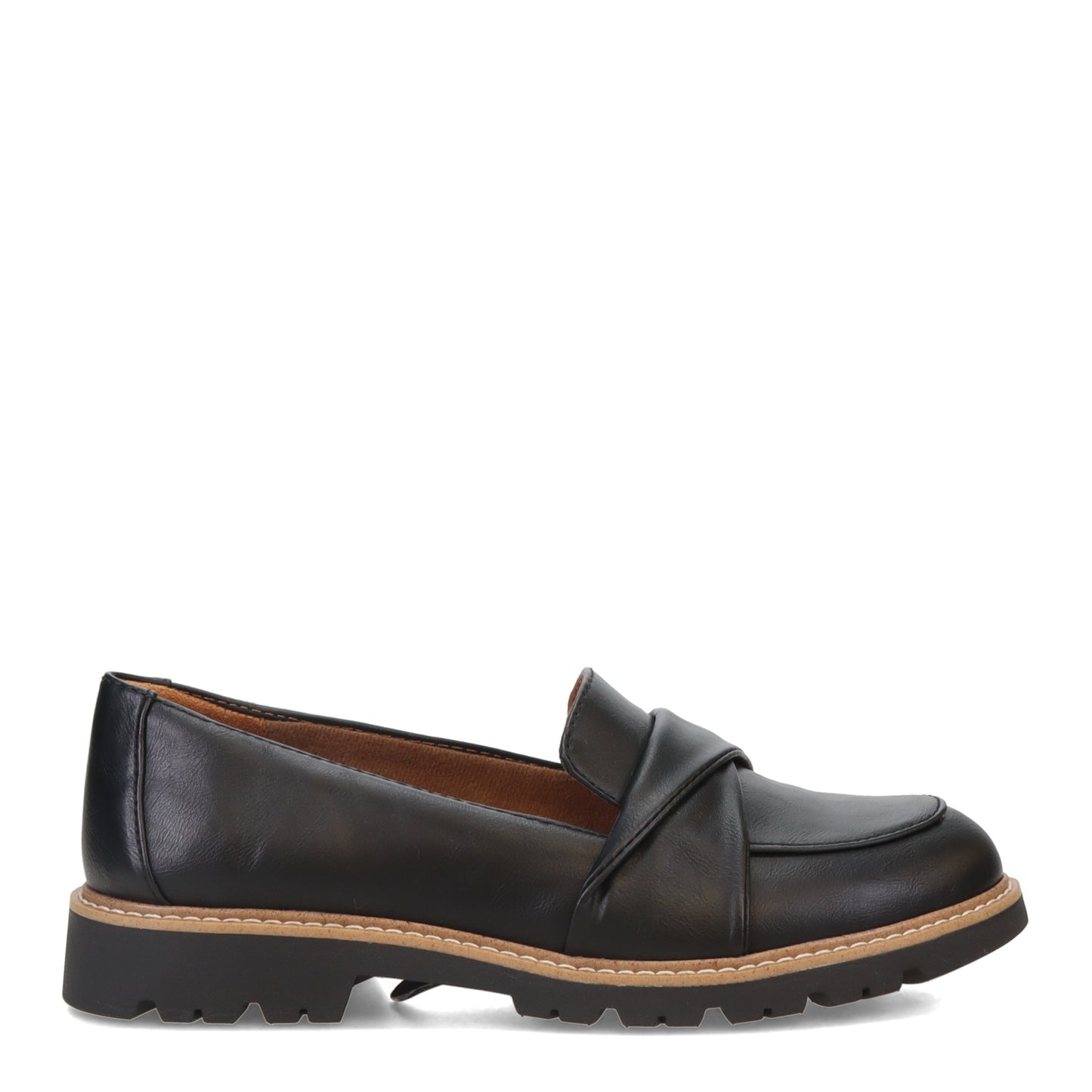 Peltz Shoes Women's Eurosoft by Sofft Leia Loafer BLACK ES0039501
