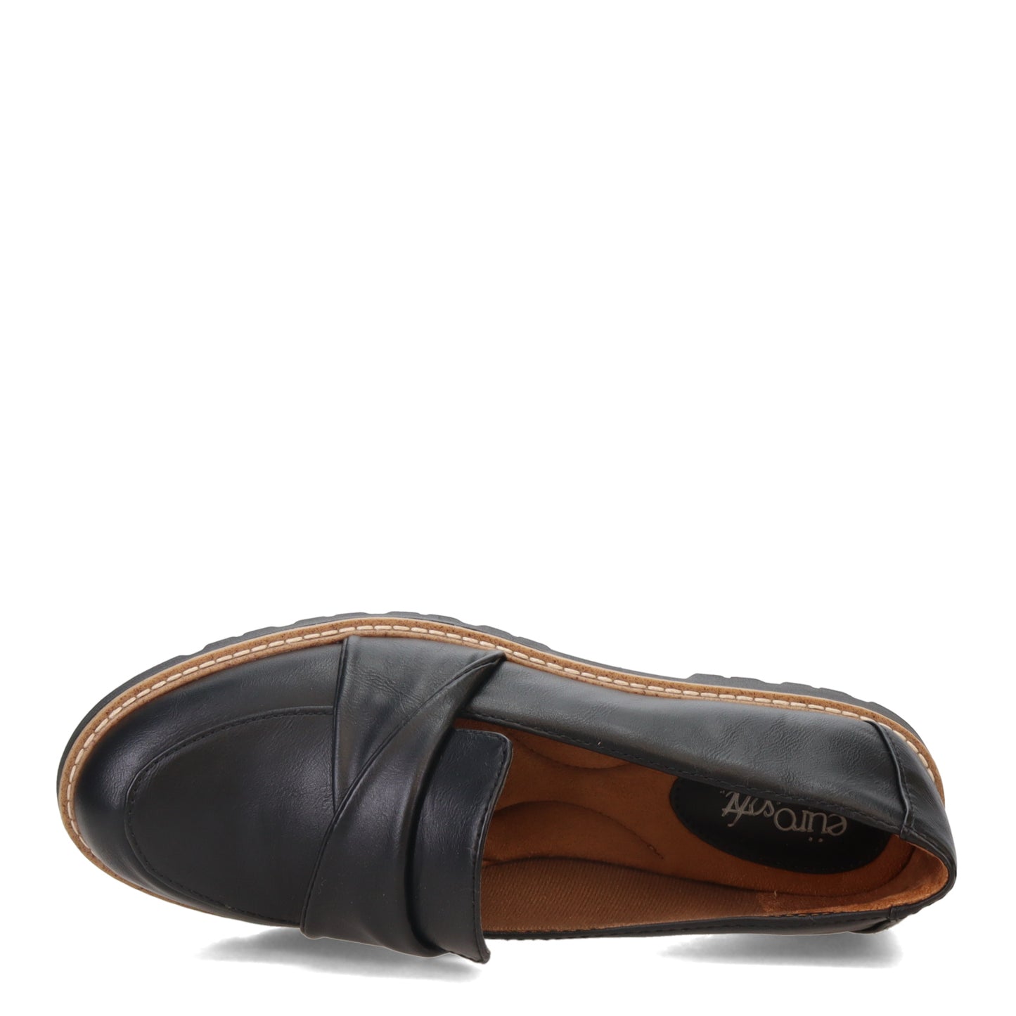 Peltz Shoes Women's Eurosoft by Sofft Leia Loafer BLACK ES0039501