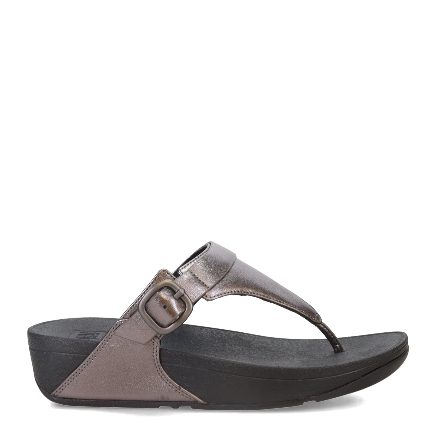 Peltz Shoes Women's FitFlop Lulu Adjustable Thong Sandal Pewter ES8-A68