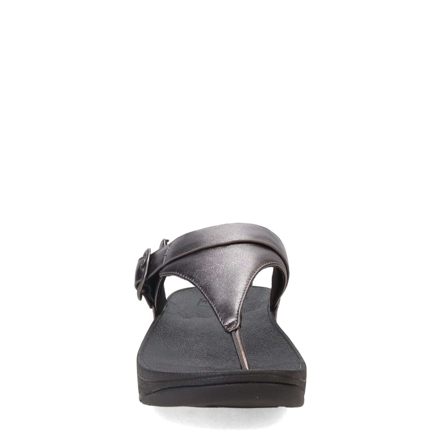 Peltz Shoes Women's FitFlop Lulu Adjustable Thong Sandal Pewter ES8-A68