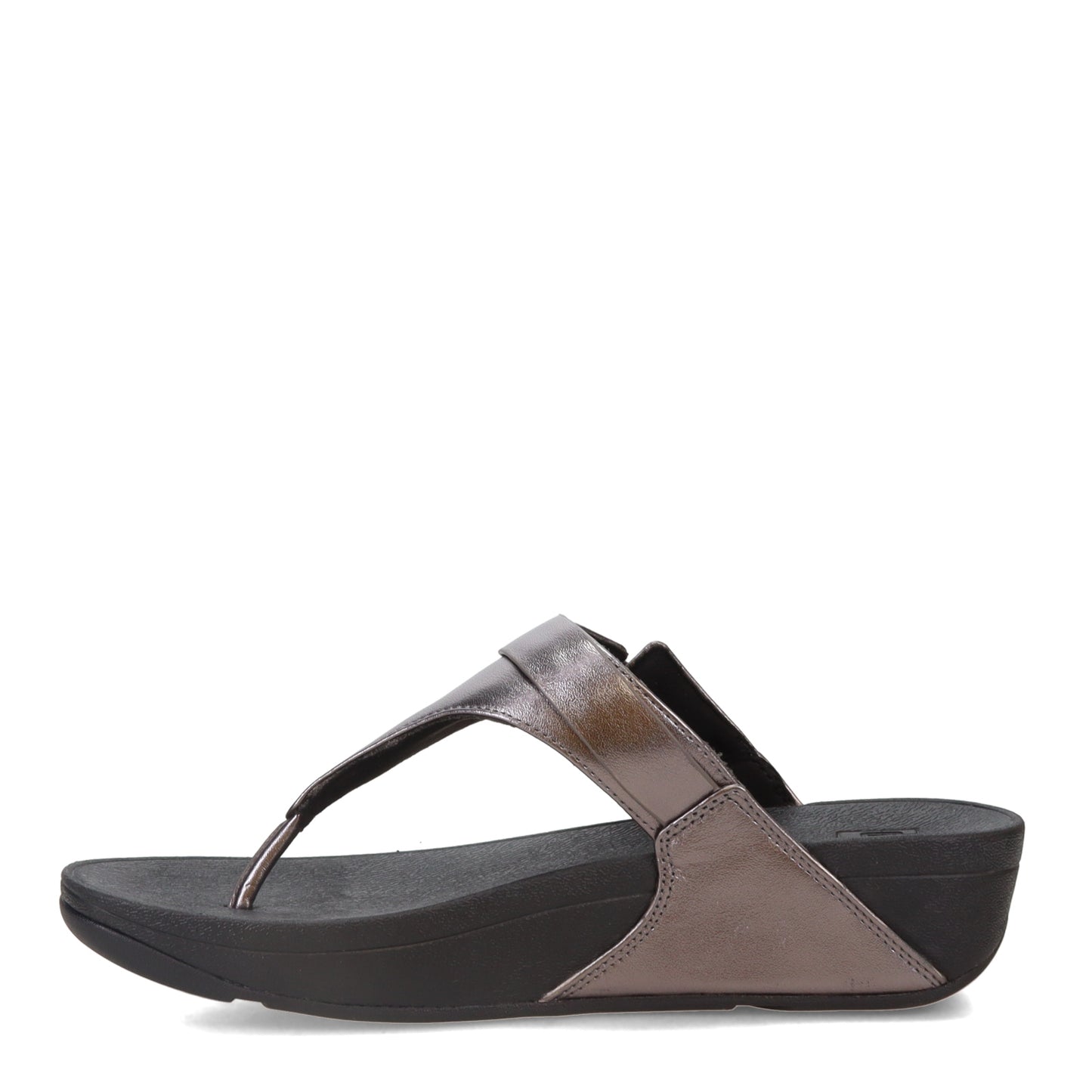 Peltz Shoes Women's FitFlop Lulu Adjustable Thong Sandal Pewter ES8-A68
