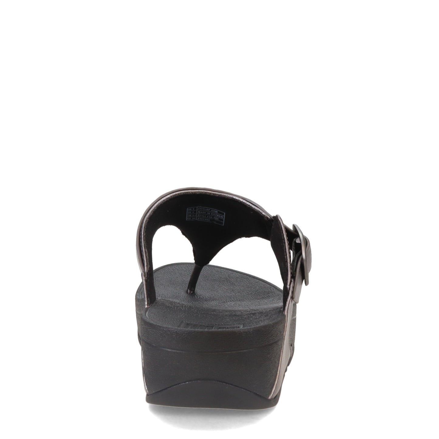 Peltz Shoes Women's FitFlop Lulu Adjustable Thong Sandal Pewter ES8-A68