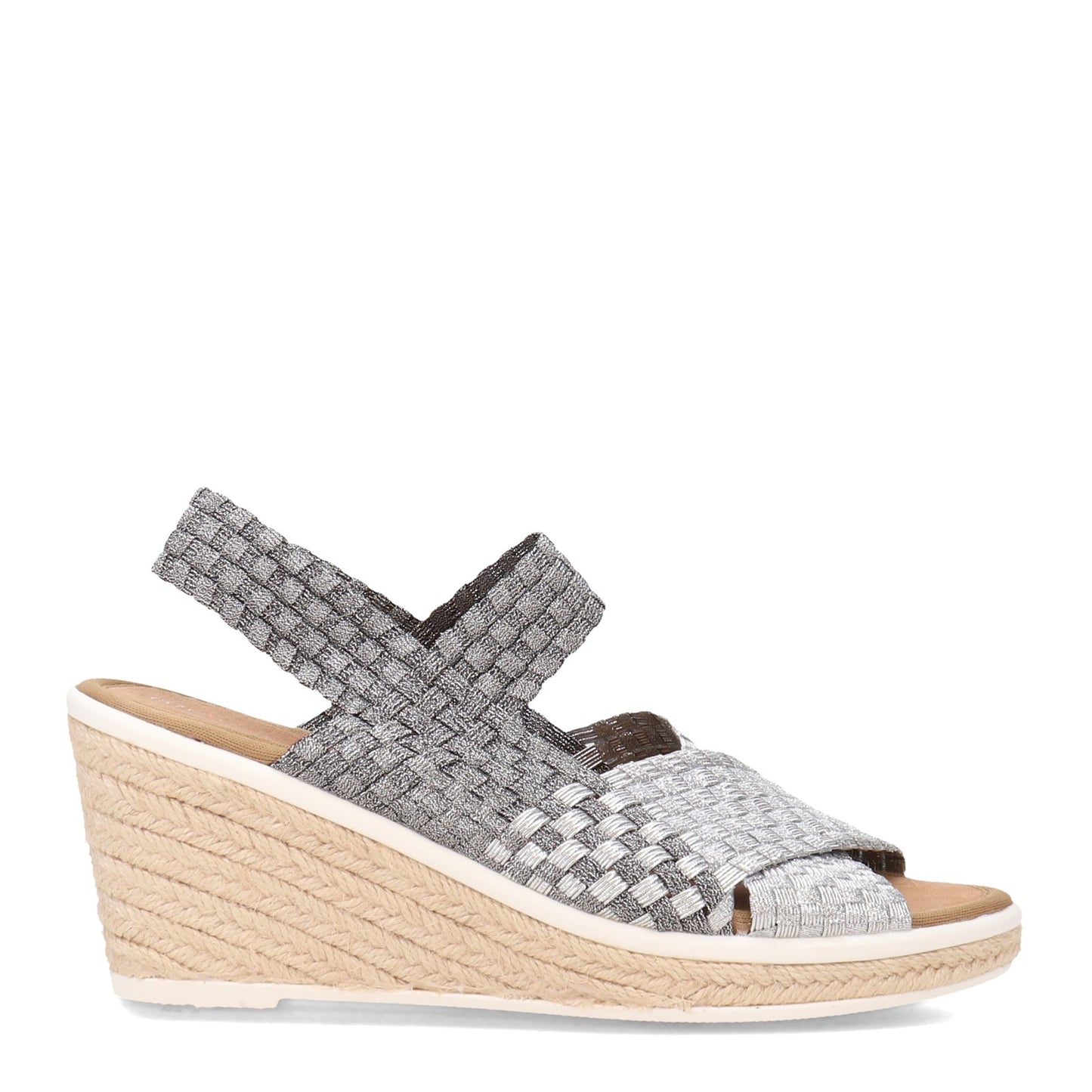 Peltz Shoes Women's Bernie Mev Espa Buttercup Sandal PEWTER ESPABUTTERCUP-P