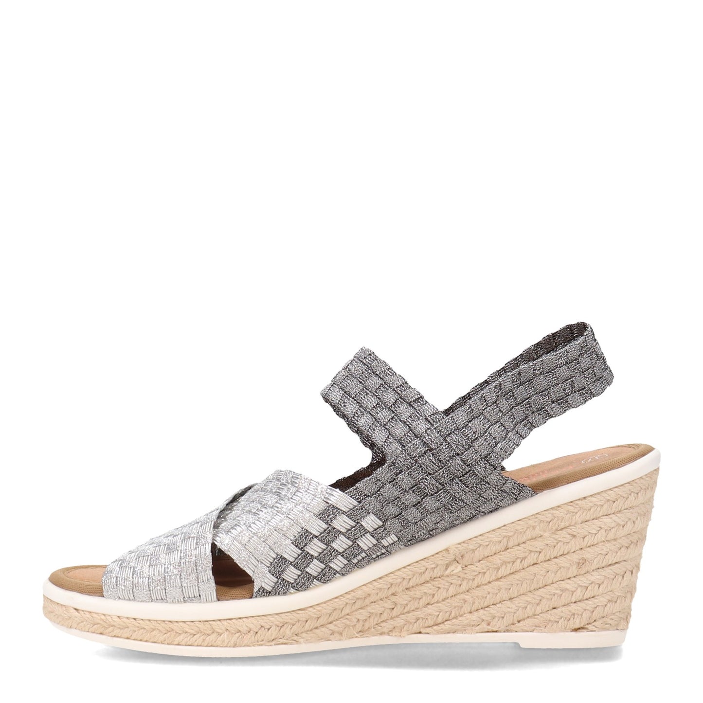 Peltz Shoes Women's Bernie Mev Espa Buttercup Sandal PEWTER ESPABUTTERCUP-P