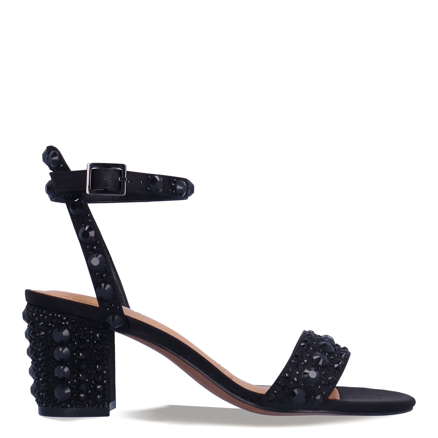 Peltz Shoes Women's J Renee Evelina Sandal Black EVELIN-SABLA