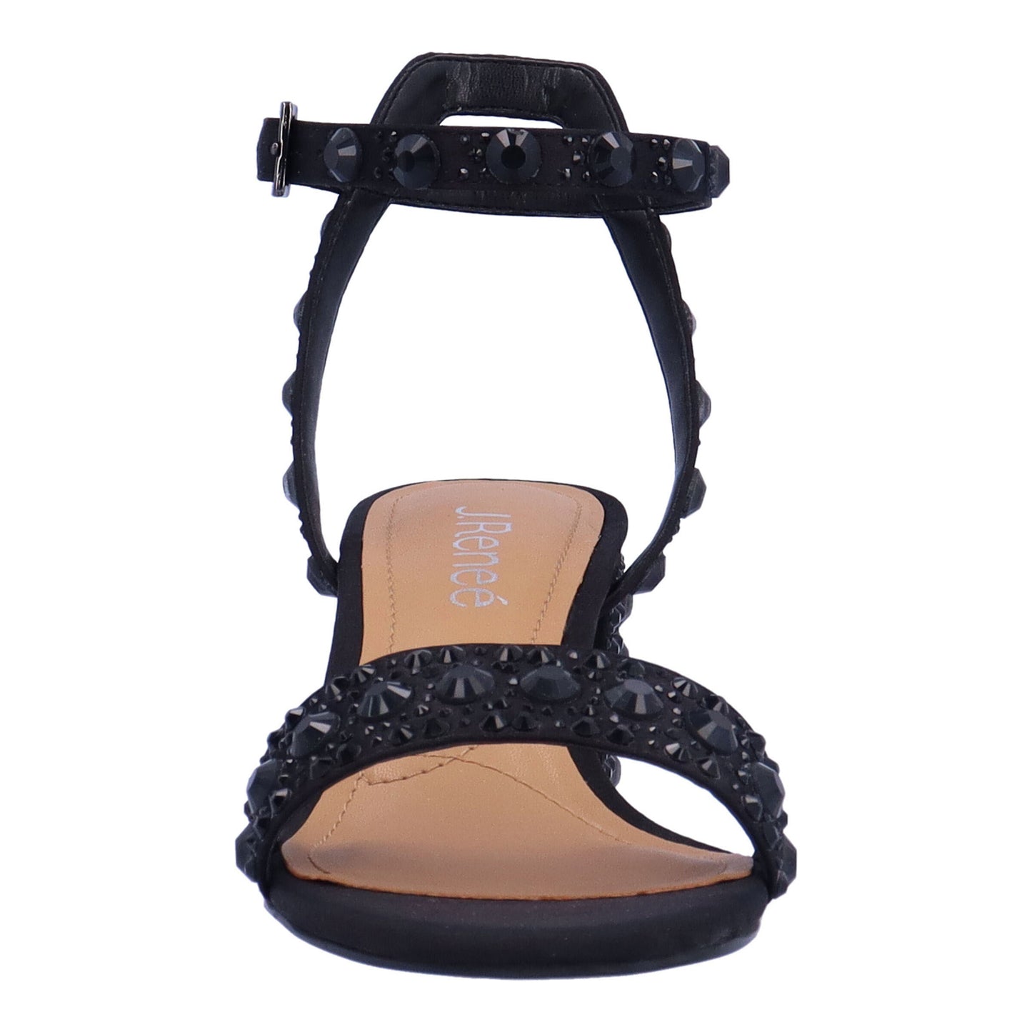 Peltz Shoes Women's J Renee Evelina Sandal Black EVELIN-SABLA
