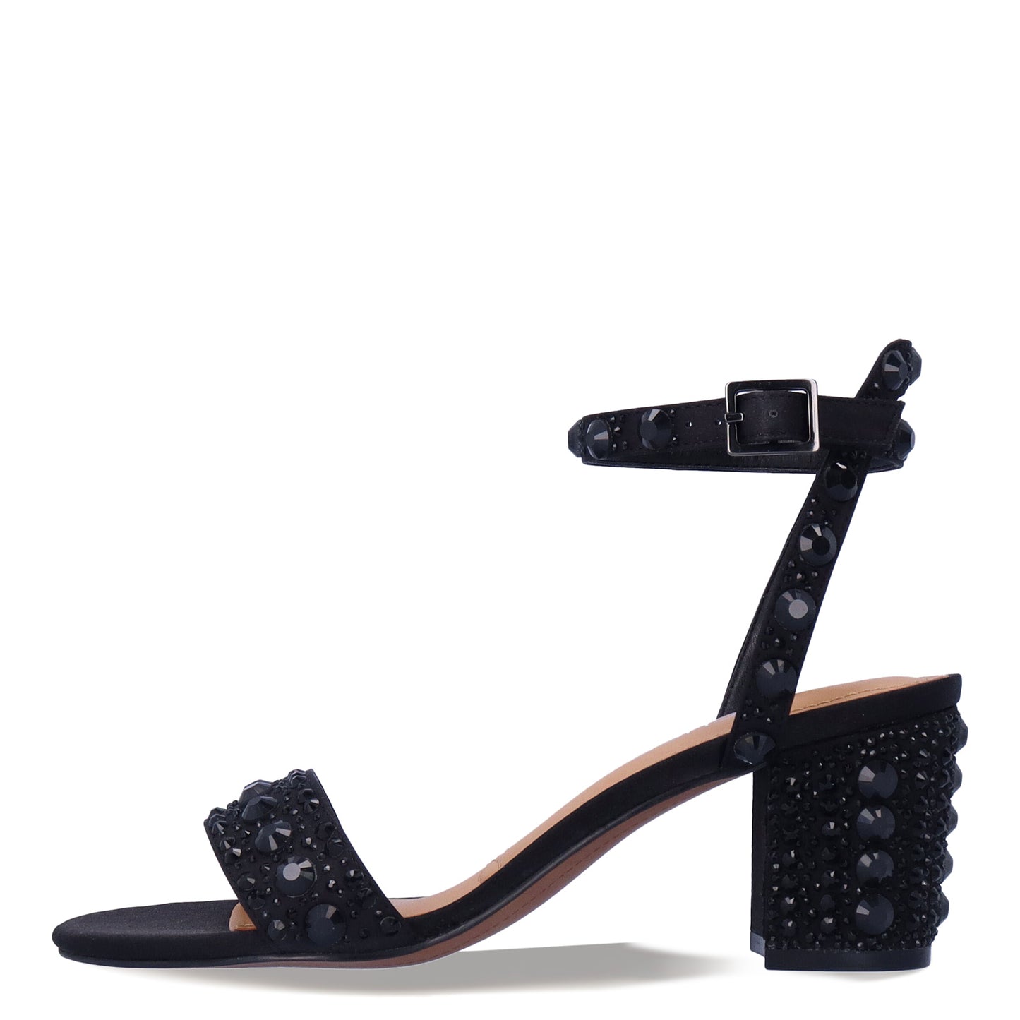 Peltz Shoes Women's J Renee Evelina Sandal Black EVELIN-SABLA
