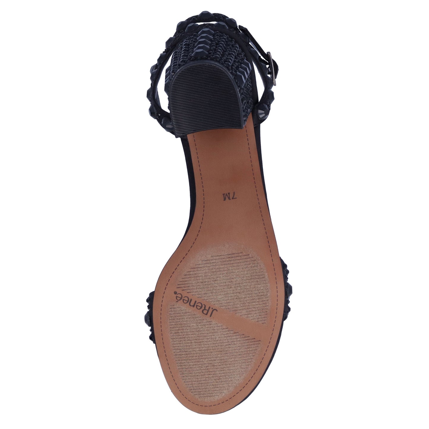 Peltz Shoes Women's J Renee Evelina Sandal Black EVELIN-SABLA
