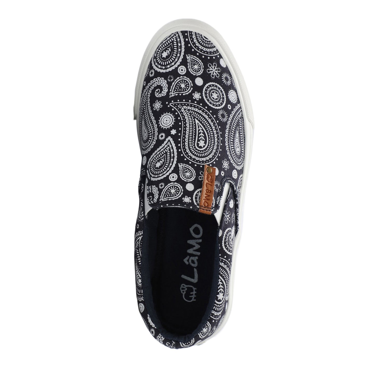 Peltz Shoes Women's Lamo Piper Slip-On Navy Paisley EW1802-NVPA
