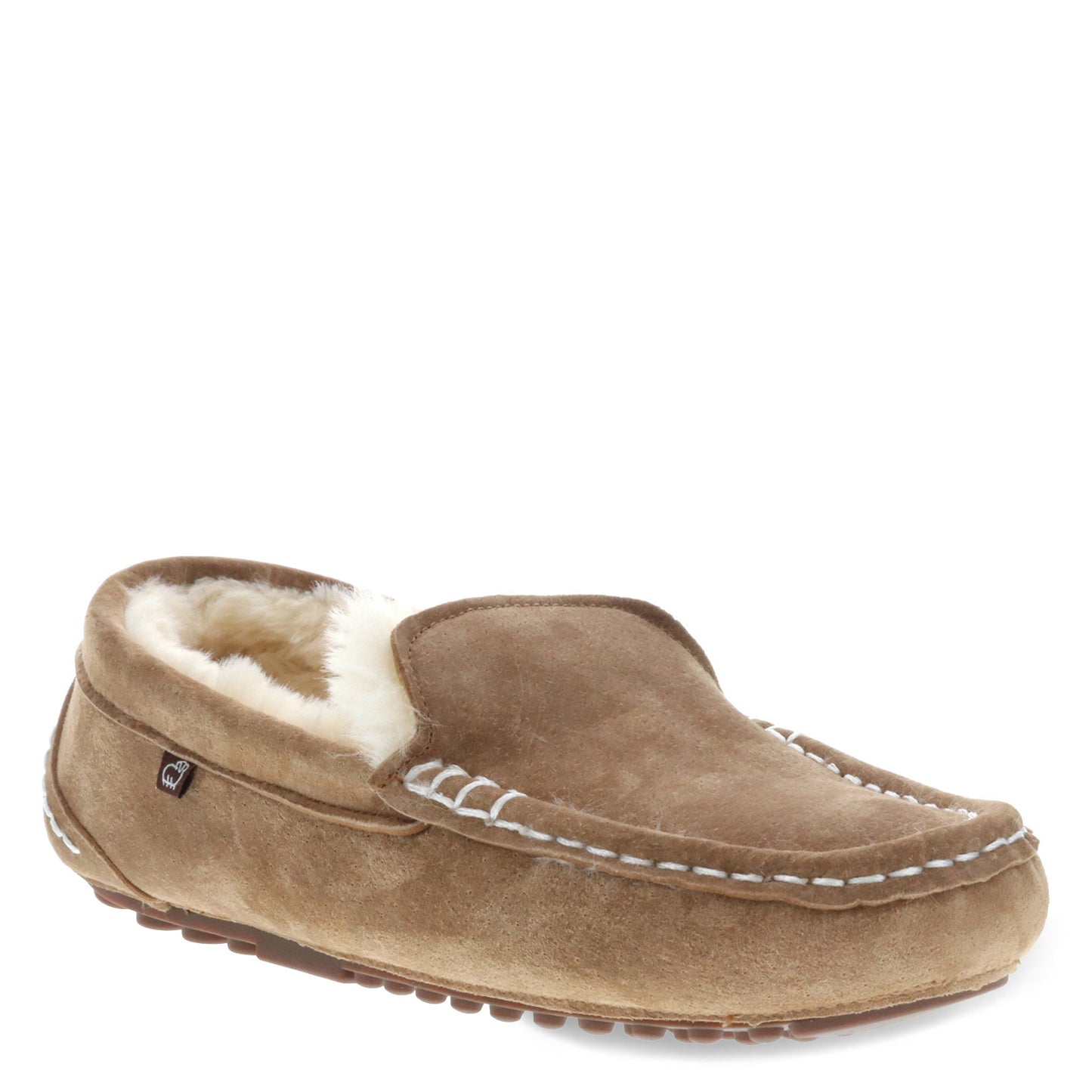 Peltz Shoes Women's Lamo Callie Moc Slipper CHESTNUT EW1934-CNT