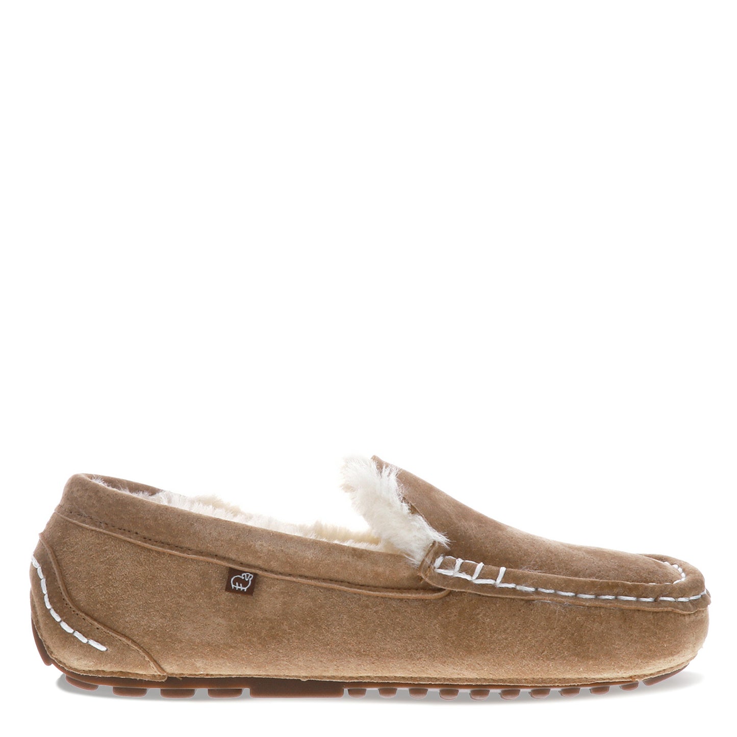 Peltz Shoes Women's Lamo Callie Moc Slipper CHESTNUT EW1934-CNT