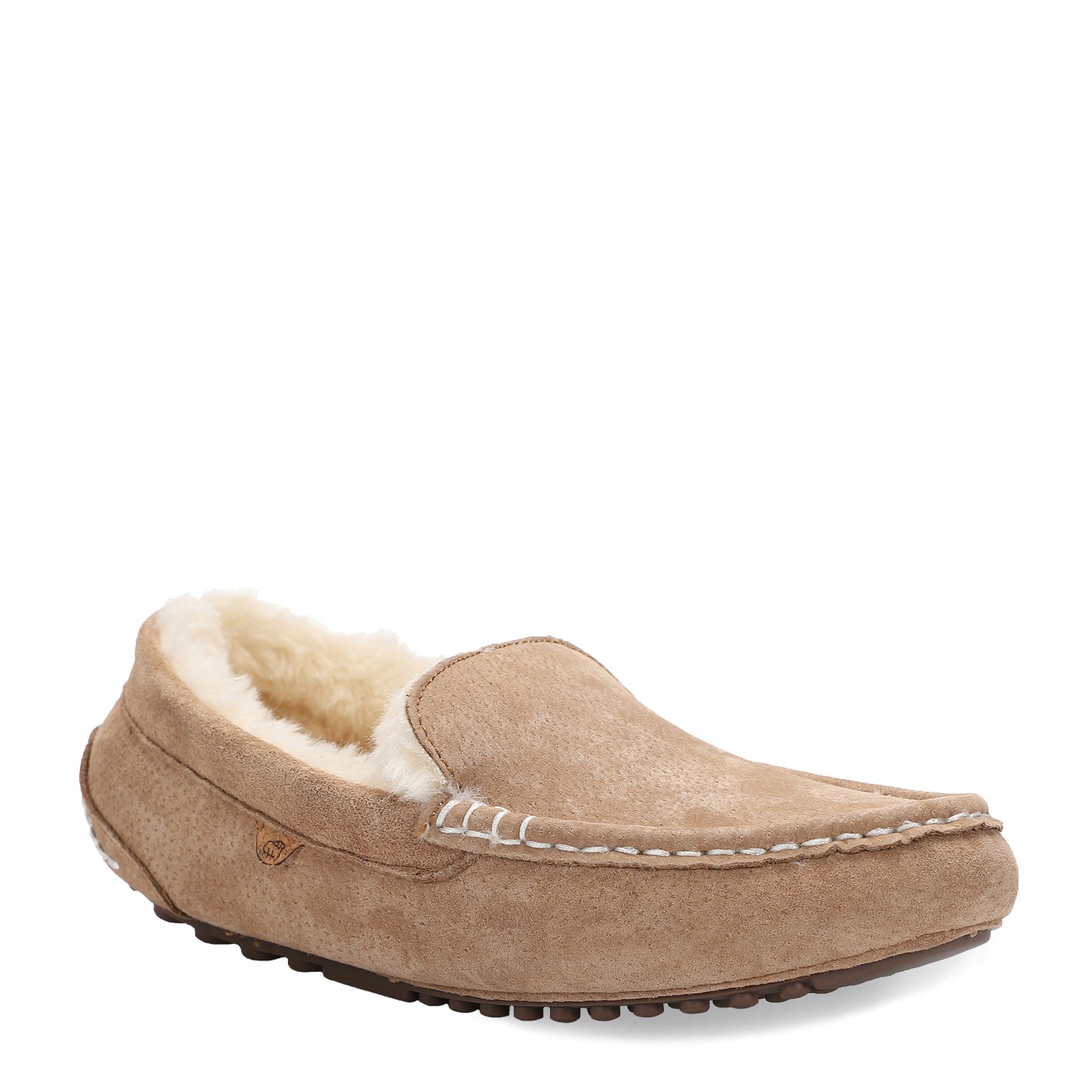 Peltz Shoes Women's Lamo Callie Moc Slipper - Wide Width Chestnut EW1934WD-CNT