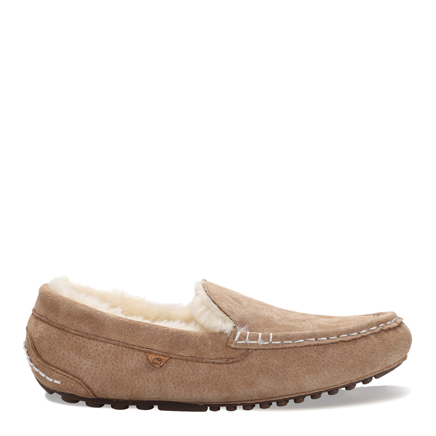 Peltz Shoes Women's Lamo Callie Moc Slipper - Wide Width Chestnut EW1934WD-CNT