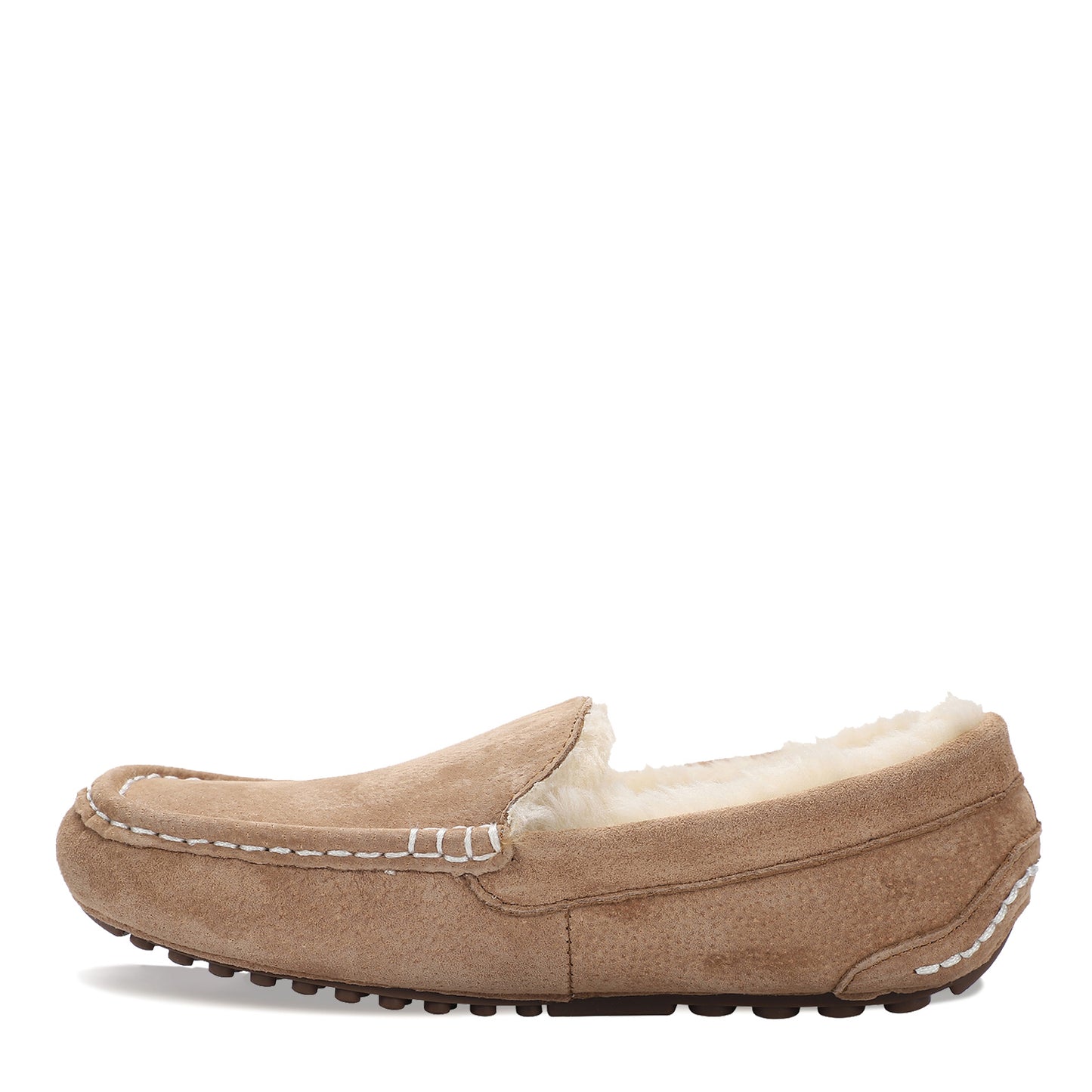 Peltz Shoes Women's Lamo Callie Moc Slipper - Wide Width Chestnut EW1934WD-CNT