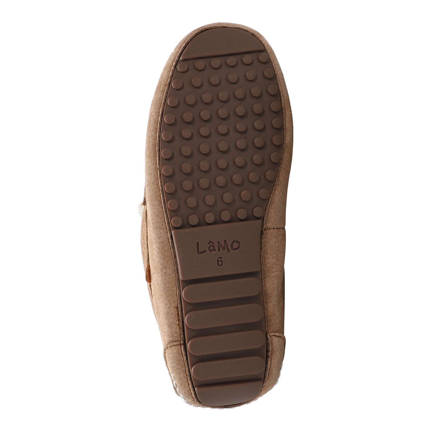 Peltz Shoes Women's Lamo Callie Moc Slipper - Wide Width Chestnut EW1934WD-CNT
