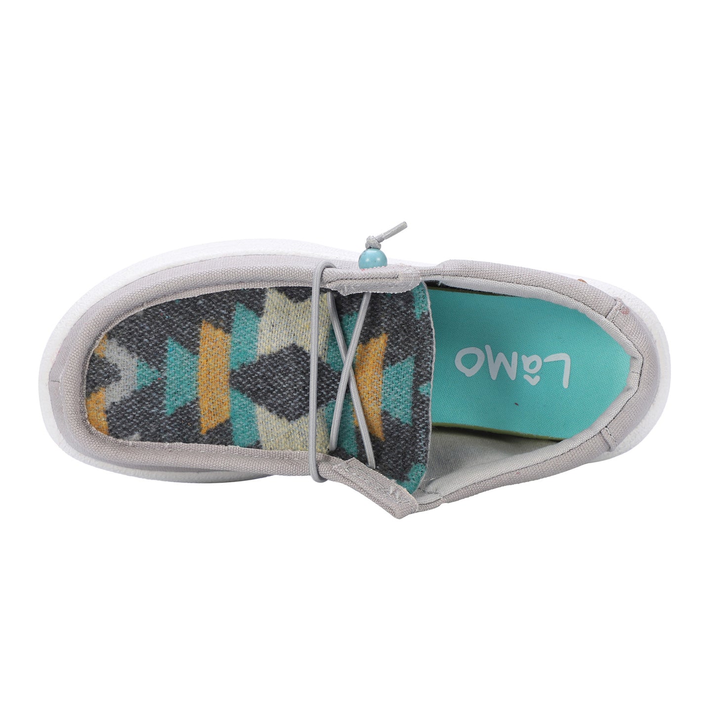 Peltz Shoes Women's Lamo Paula Slip-On Grey/Multi EW2035-062