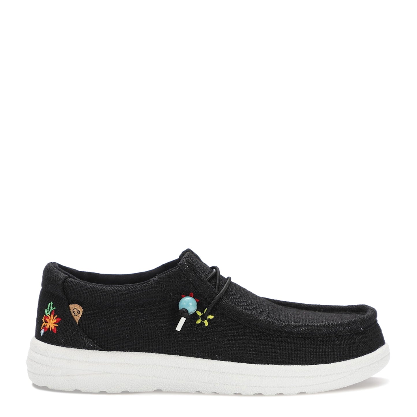 Peltz Shoes Women's Lamo Paula Slip-On Black Floral EW2035-BKFL