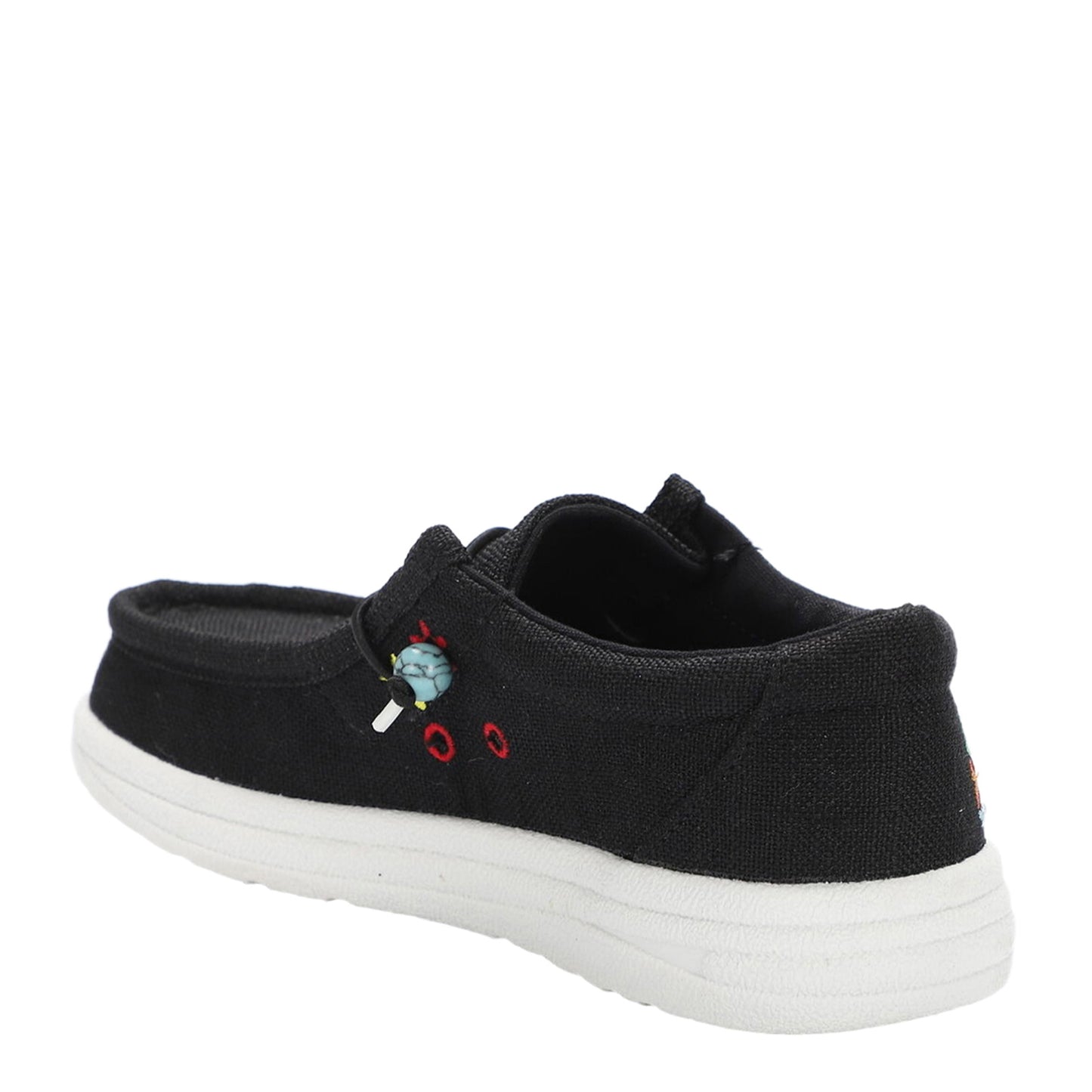 Peltz Shoes Women's Lamo Paula Slip-On Black Floral EW2035-BKFL