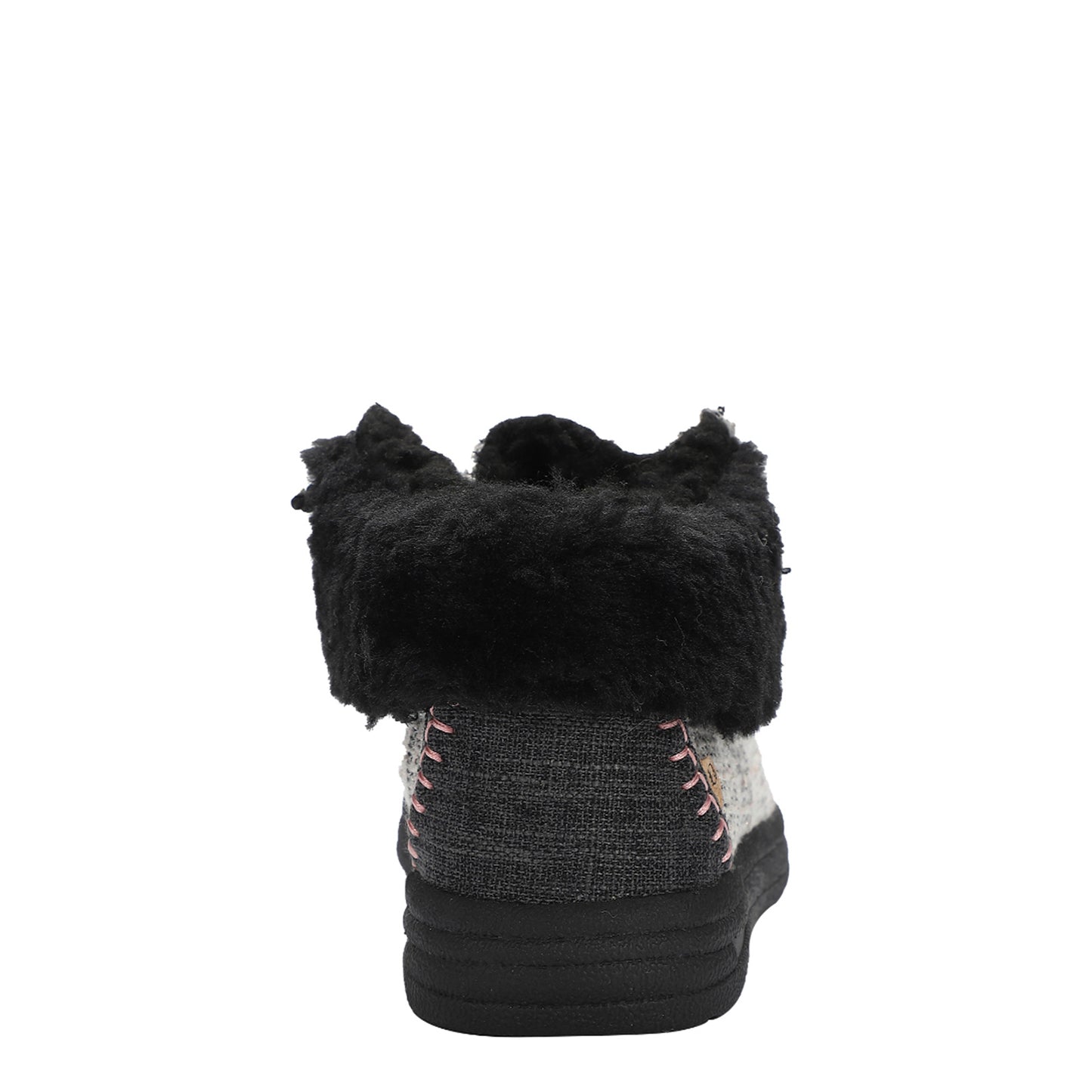 Peltz Shoes Women's Lamo Cassidy Slipper Black White Multi EW2152-BLKM