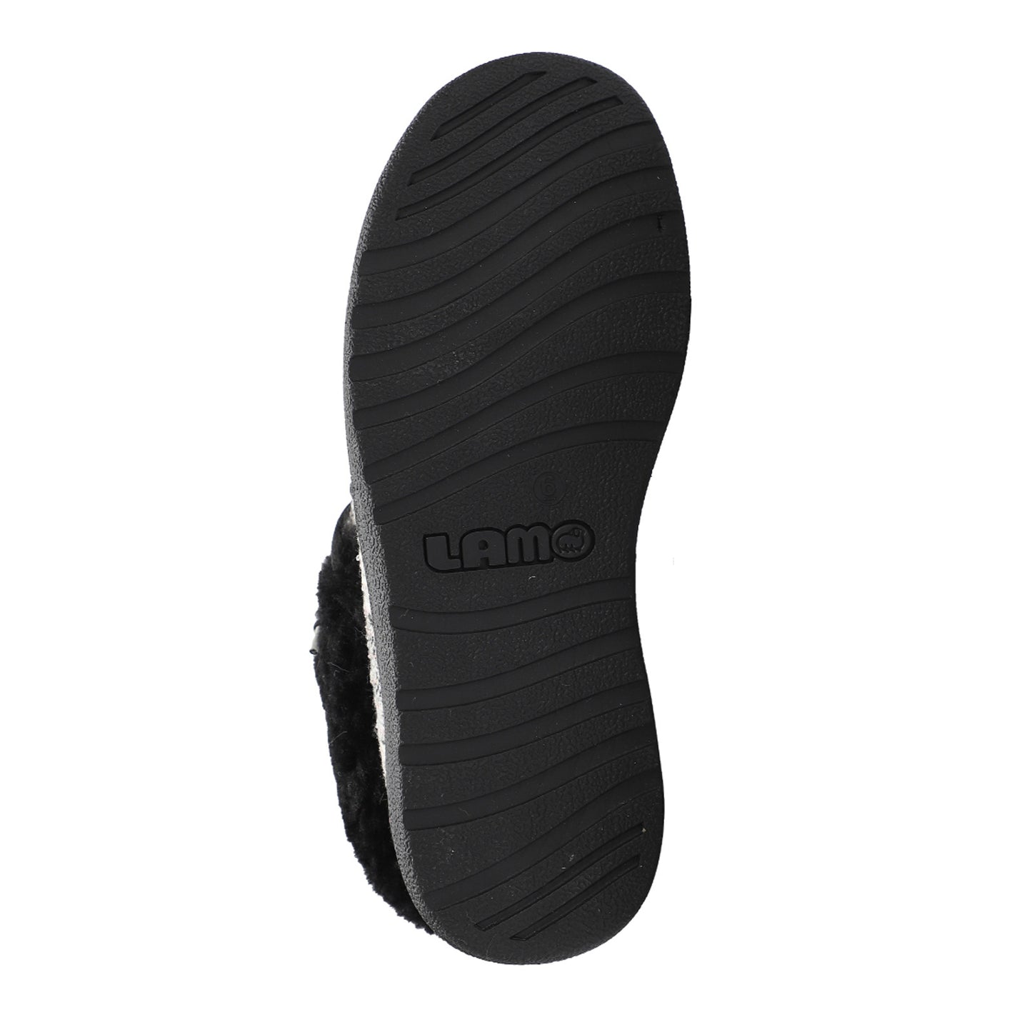 Peltz Shoes Women's Lamo Cassidy Slipper Black White Multi EW2152-BLKM