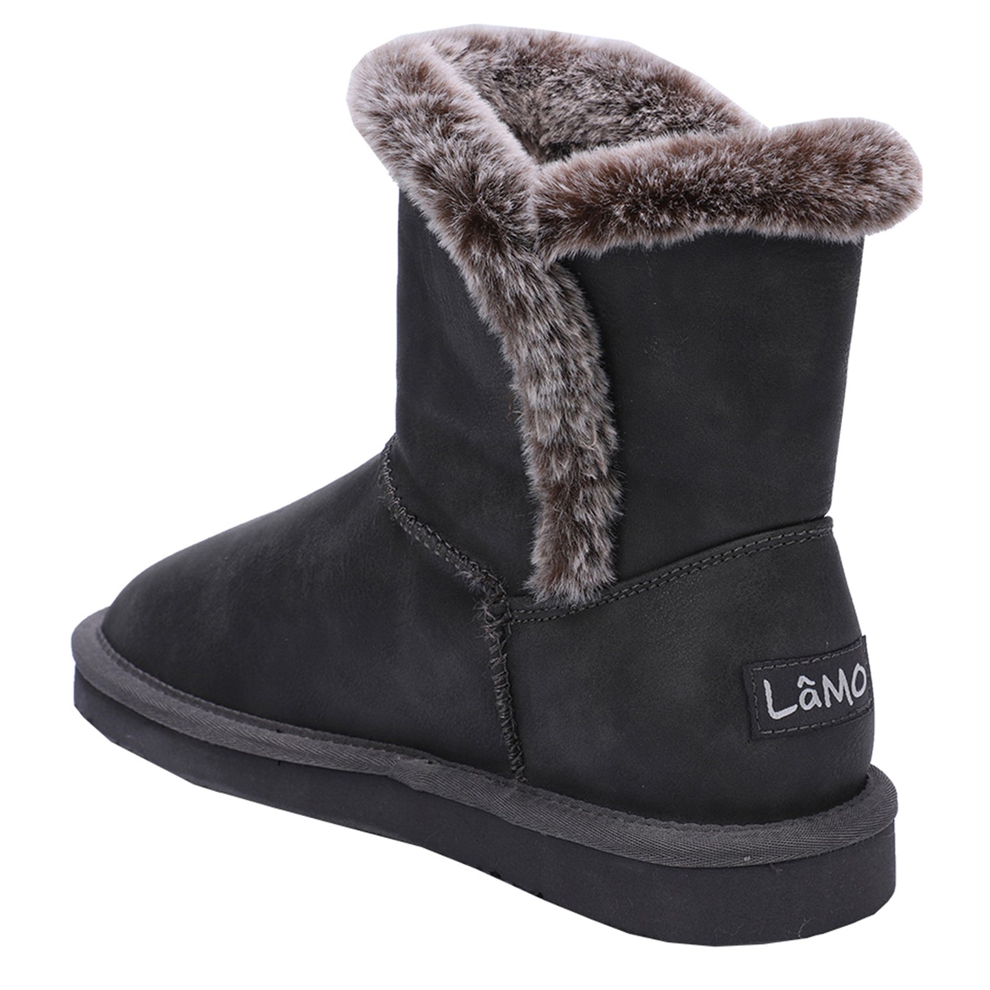 Peltz Shoes Women's Lamo Vera Boot Charcoal EW2261-CHA