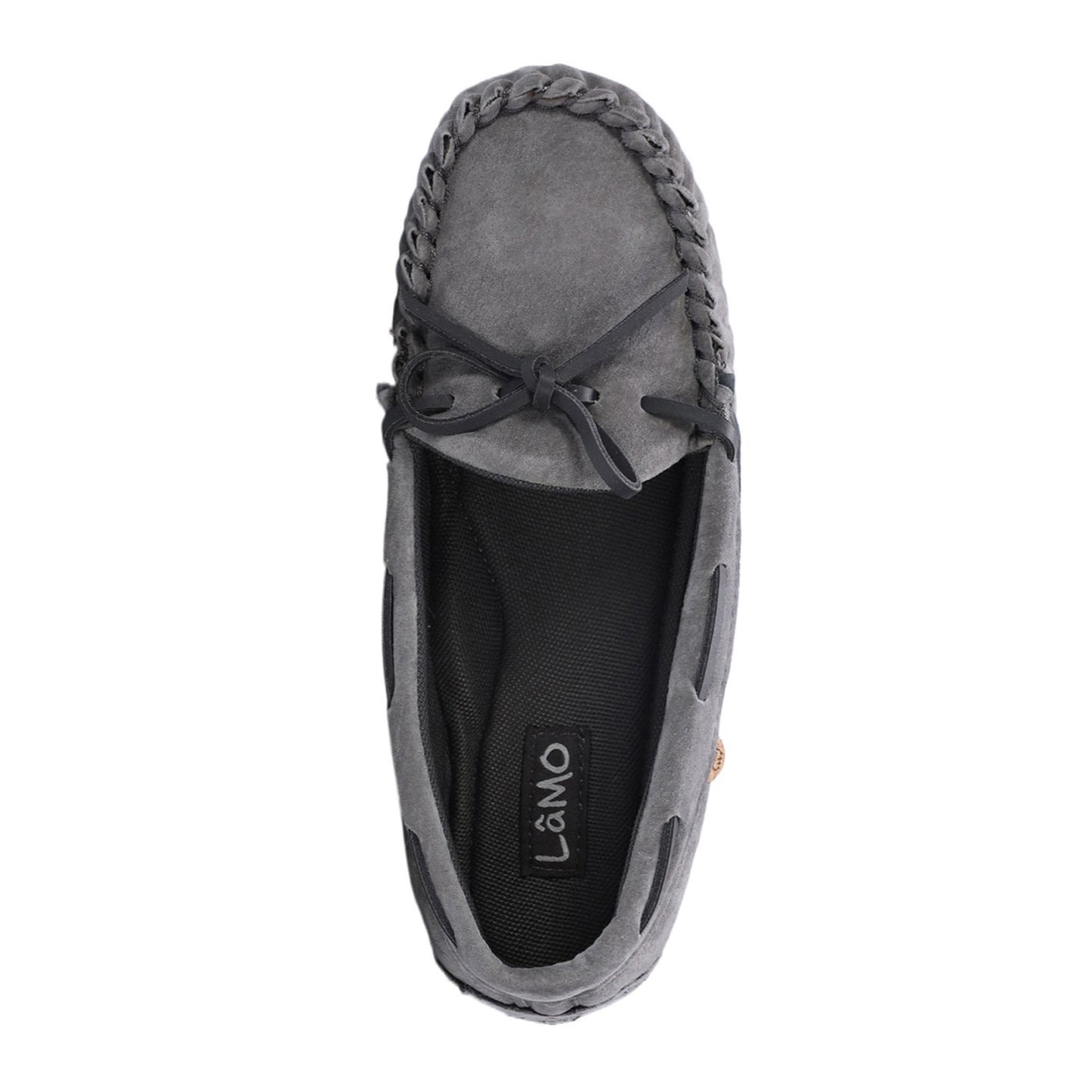 Peltz Shoes Women's Lamo Selena Moc Slip-On Grey EW2304-GRY