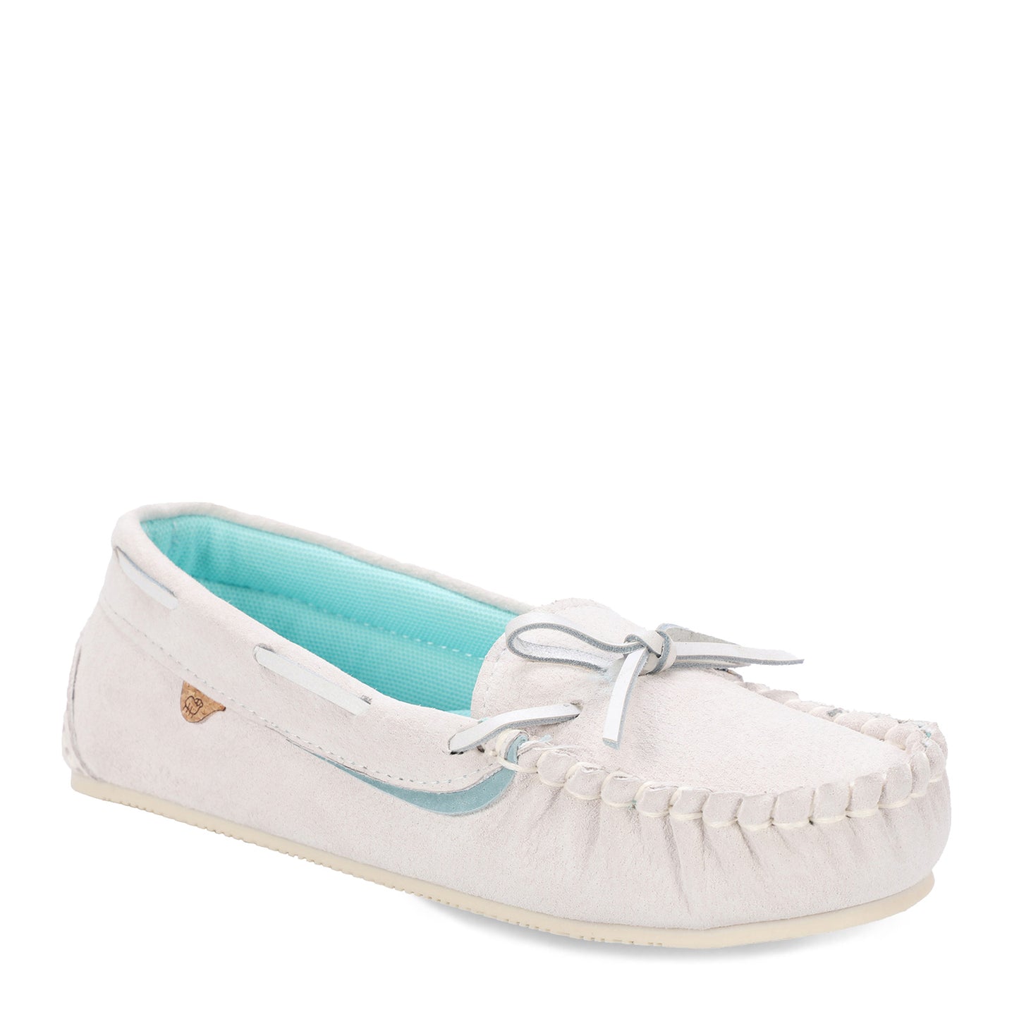 Peltz Shoes Women's Lamo Selena Moc Slip-On Pale Grey EW2304-PAGR