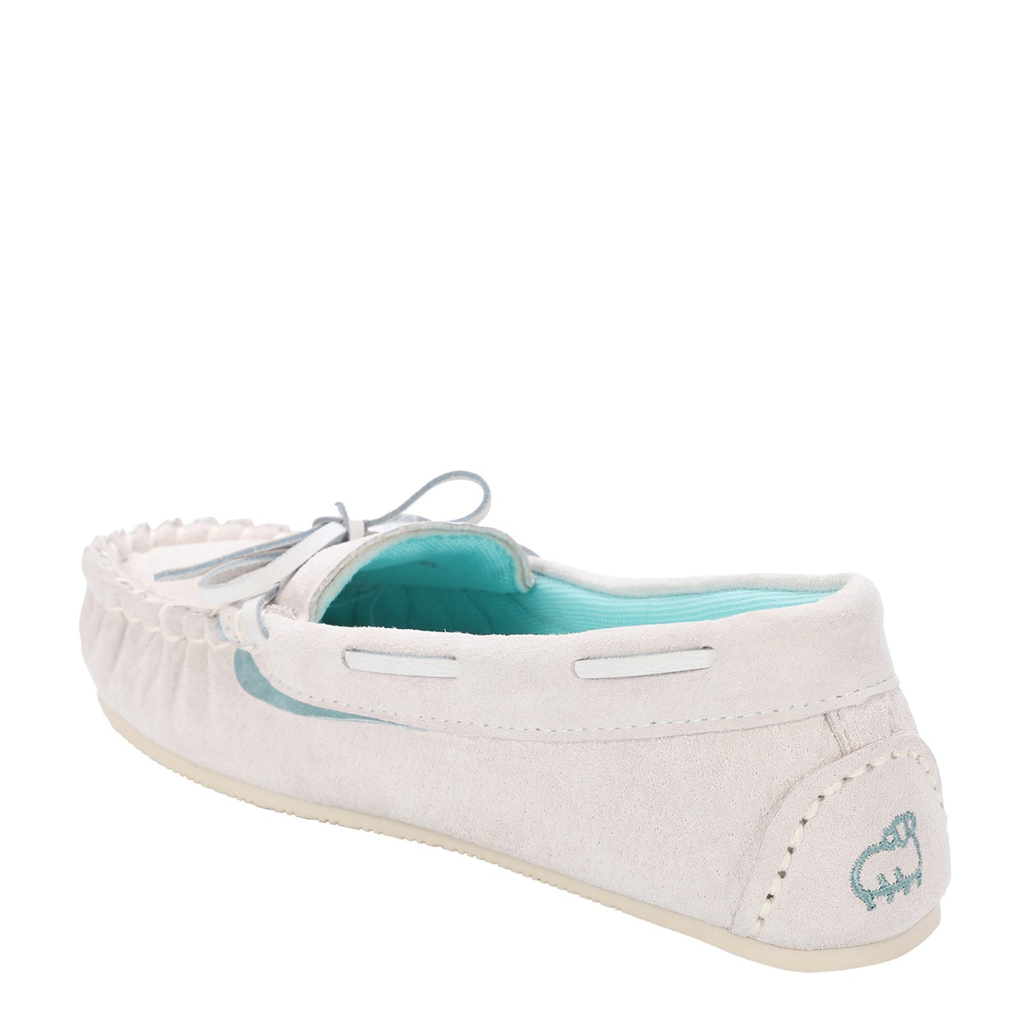 Peltz Shoes Women's Lamo Selena Moc Slip-On Pale Grey EW2304-PAGR
