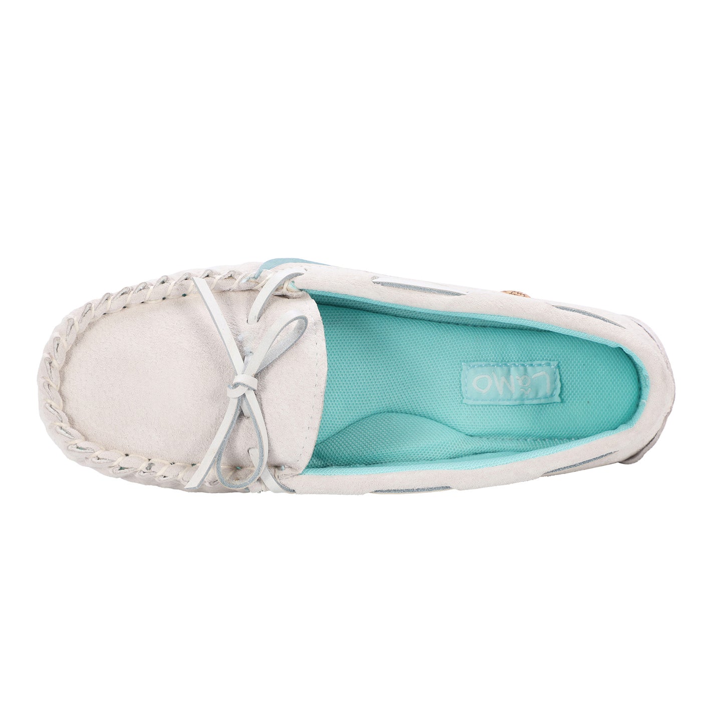 Peltz Shoes Women's Lamo Selena Moc Slip-On Pale Grey EW2304-PAGR