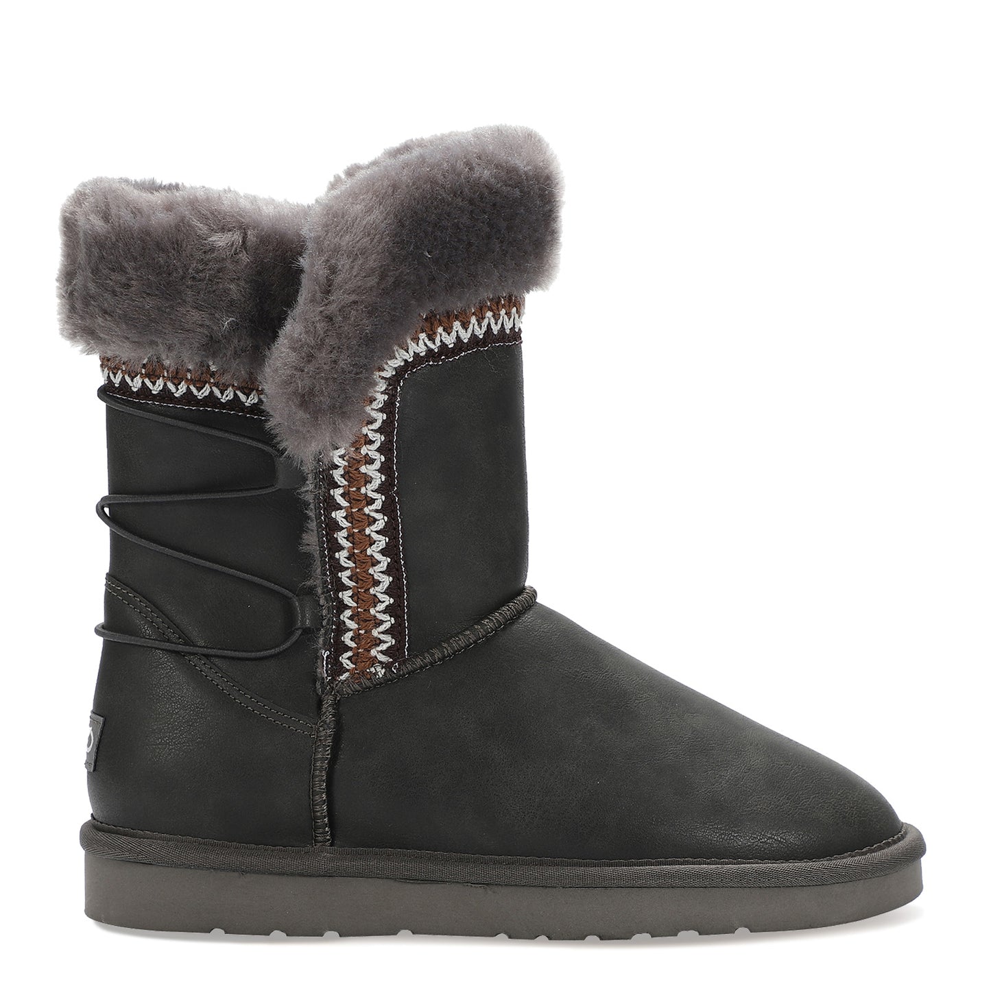 Peltz Shoes Women's Lamo Alma Boot Waxed Charcoal EW2315-WCHA