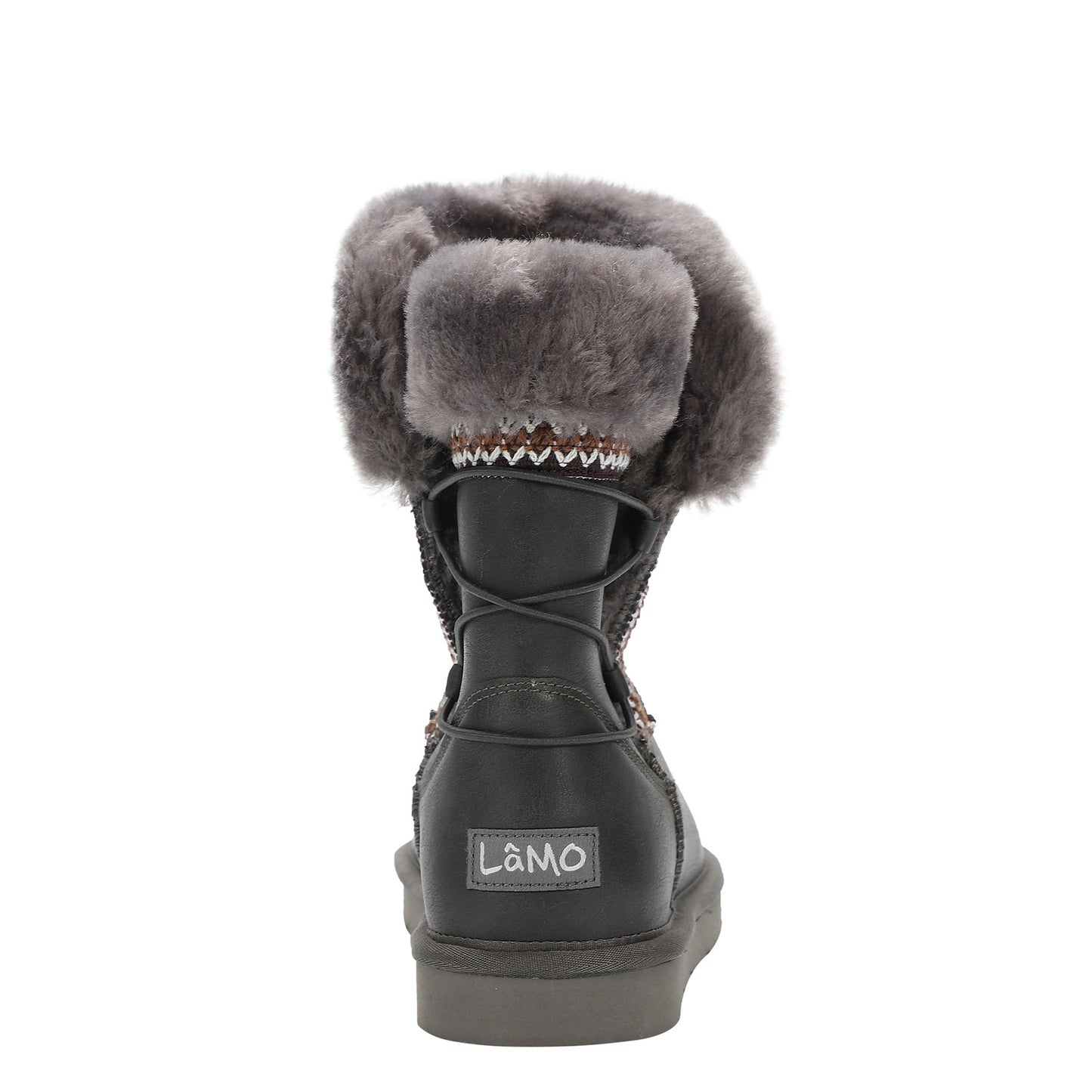 Peltz Shoes Women's Lamo Alma Boot Waxed Charcoal EW2315-WCHA