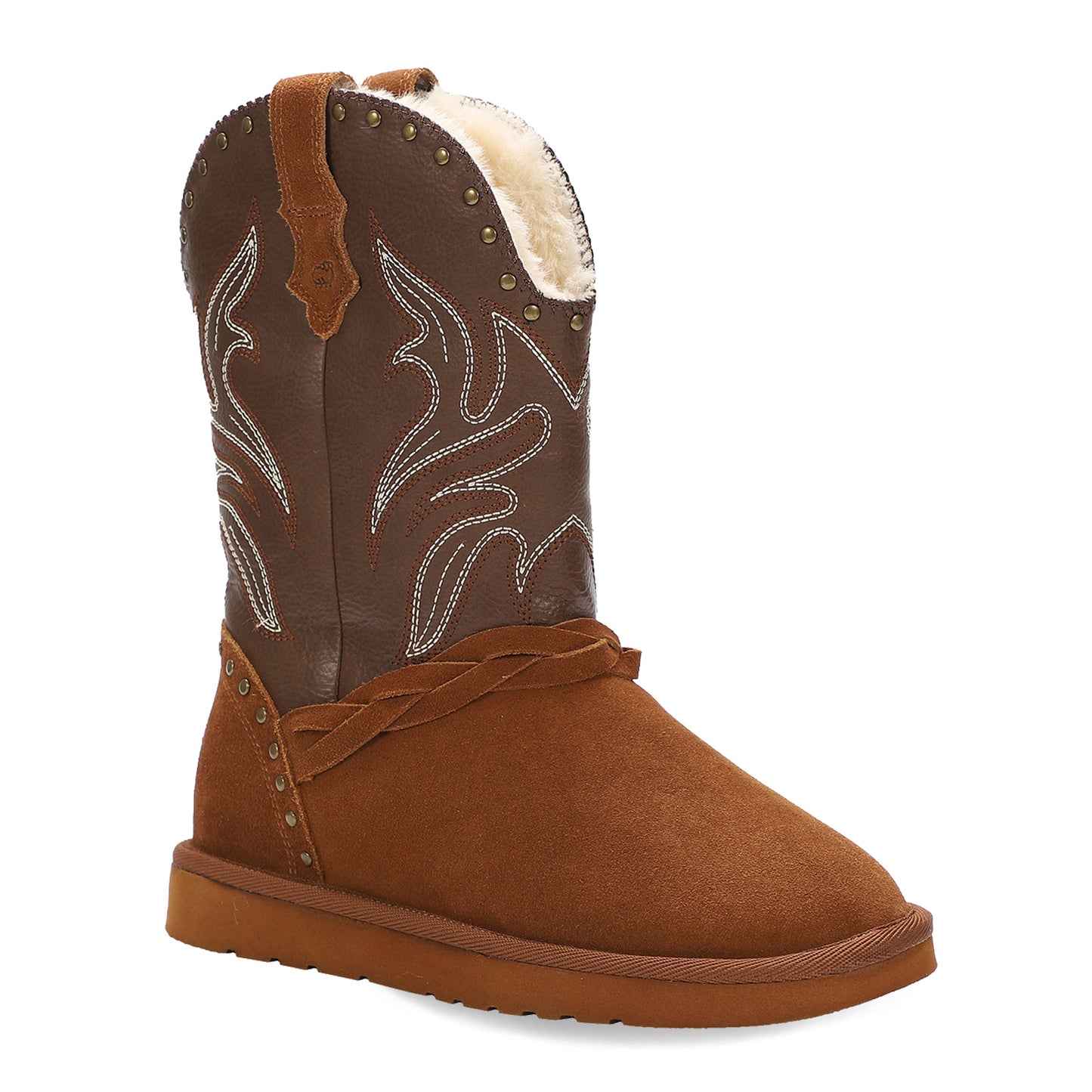 Peltz Shoes Women's Lamo Wrangler Boot Chestnut/Brown EW2316-964
