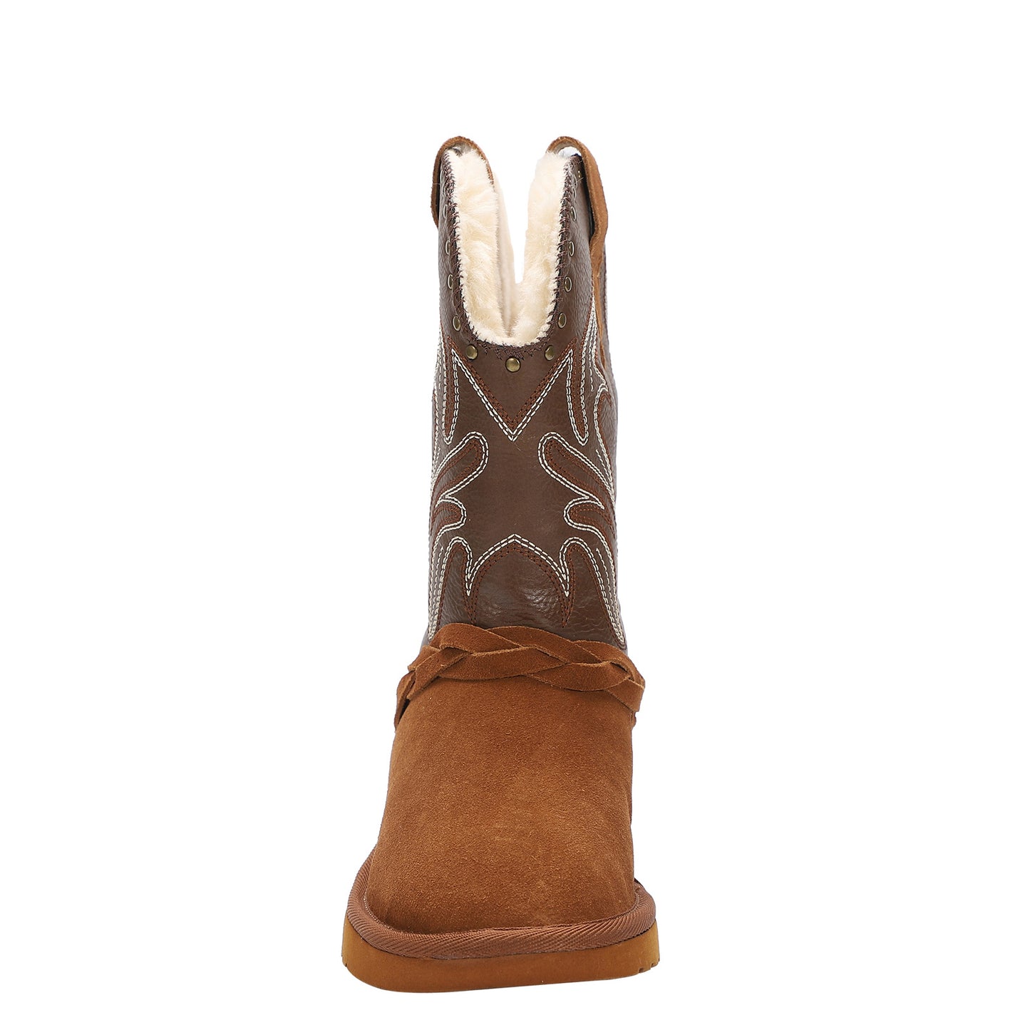 Peltz Shoes Women's Lamo Wrangler Boot Chestnut/Brown EW2316-964