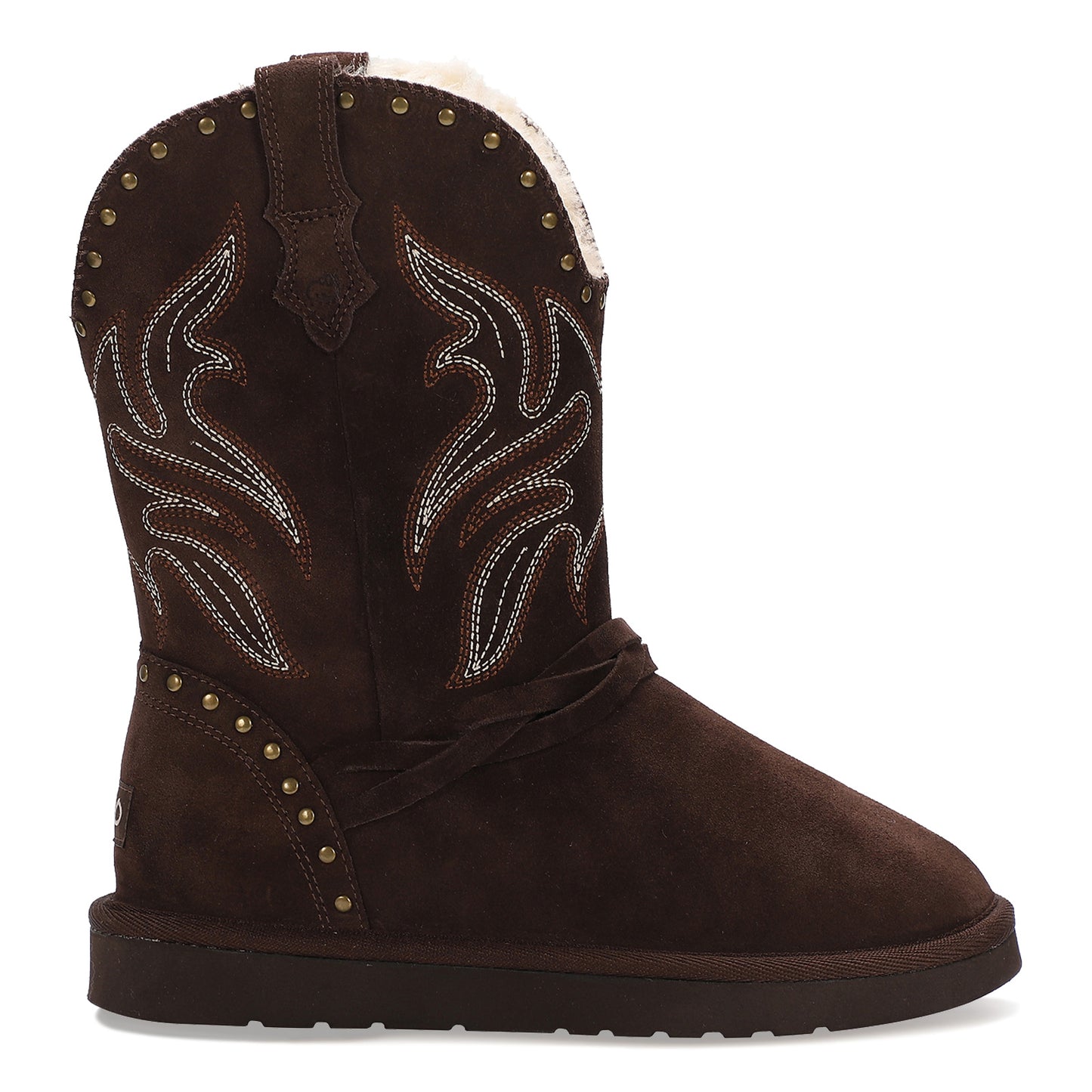 Peltz Shoes Women's Lamo Wrangler Boot Chocolate EW2316-CHC