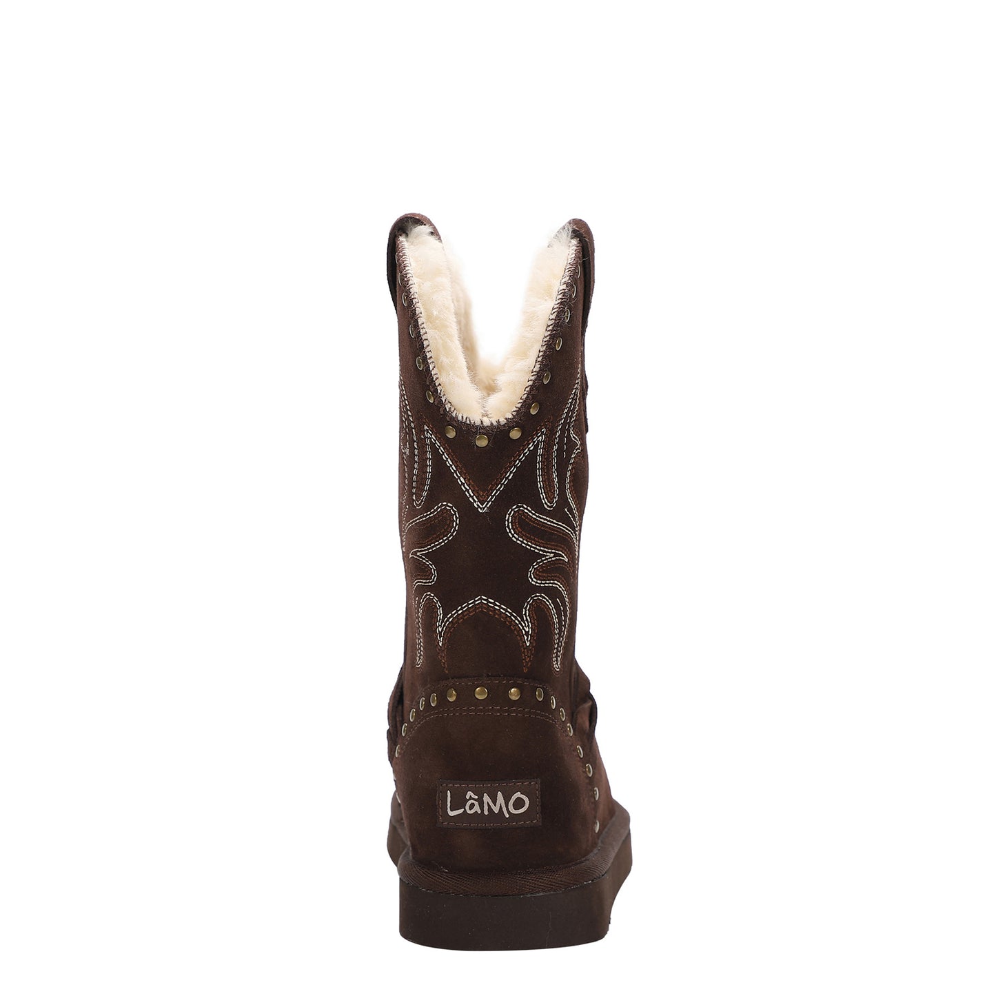 Peltz Shoes Women's Lamo Wrangler Boot Chocolate EW2316-CHC