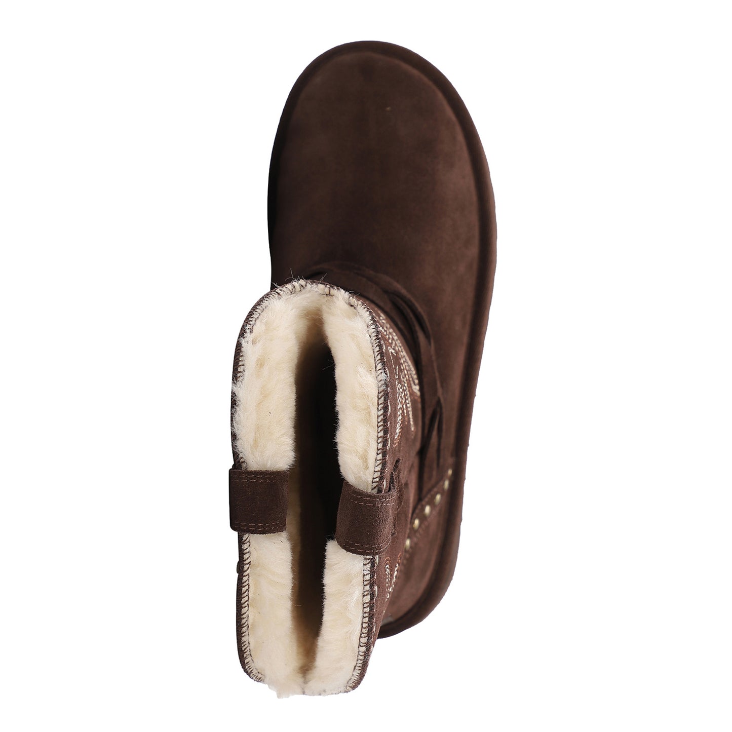 Peltz Shoes Women's Lamo Wrangler Boot Chocolate EW2316-CHC