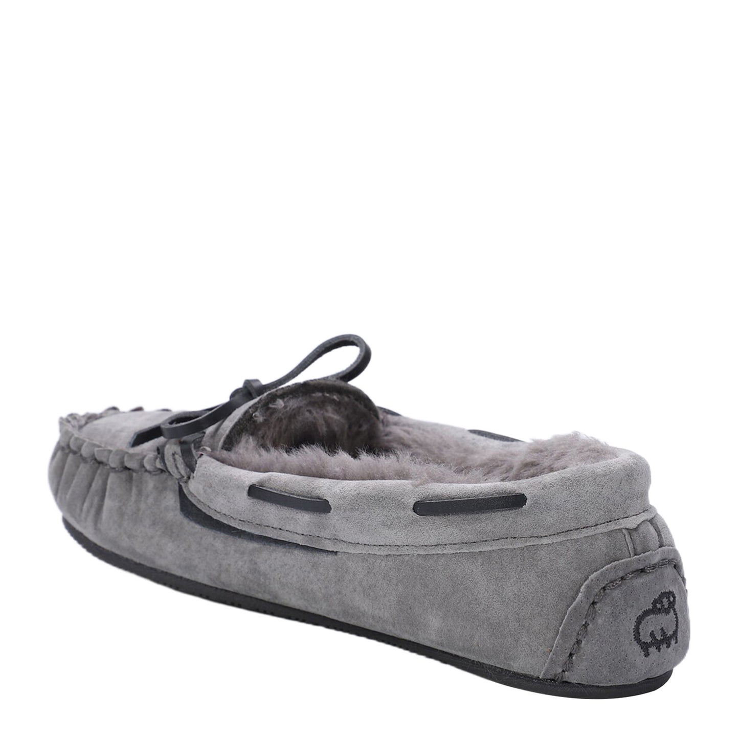 Peltz Shoes Women's Lamo Hannah Slipper Charcoal EW2318-CHA