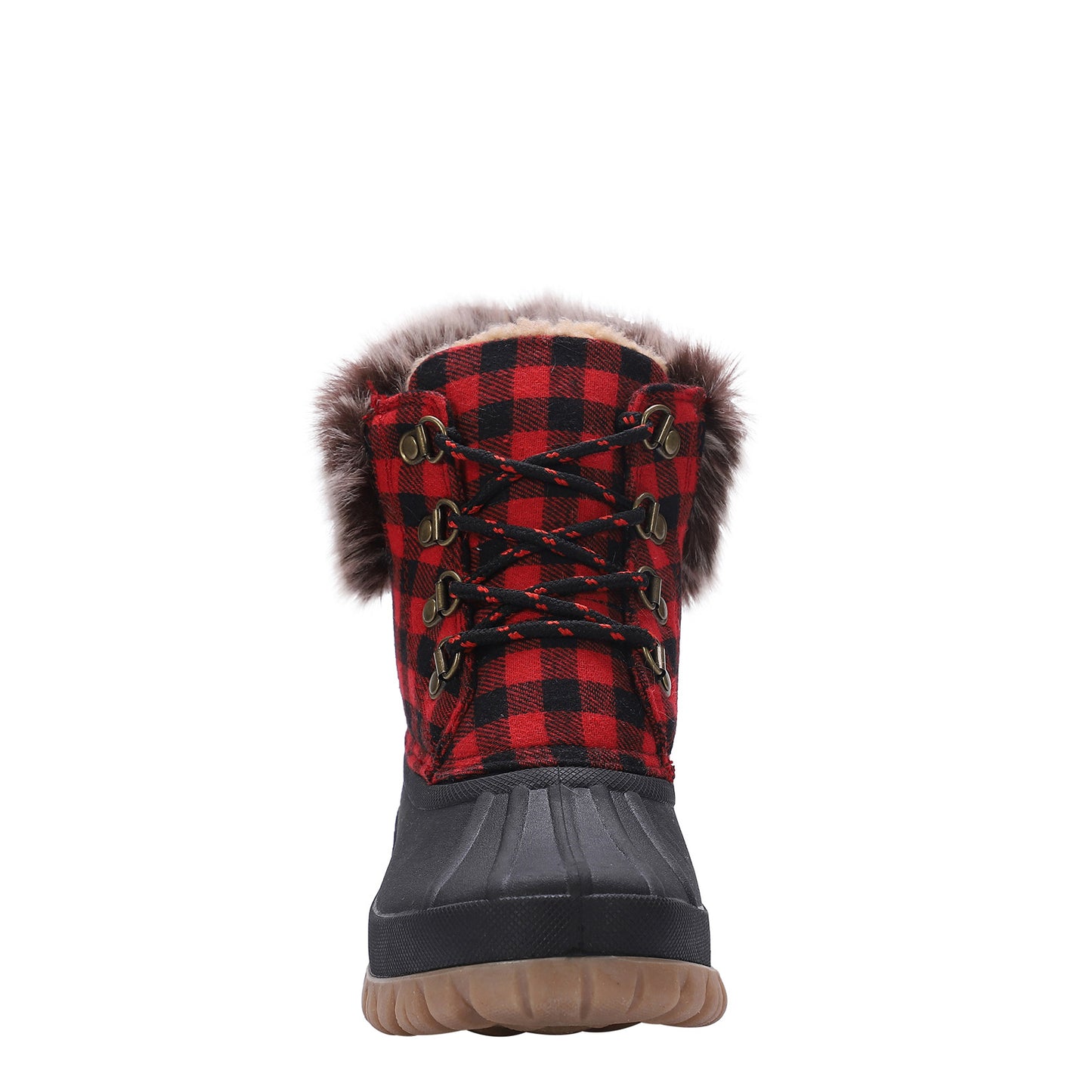 Peltz Shoes Women's Lamo Brielle Boot Red Plaid EW2335-614