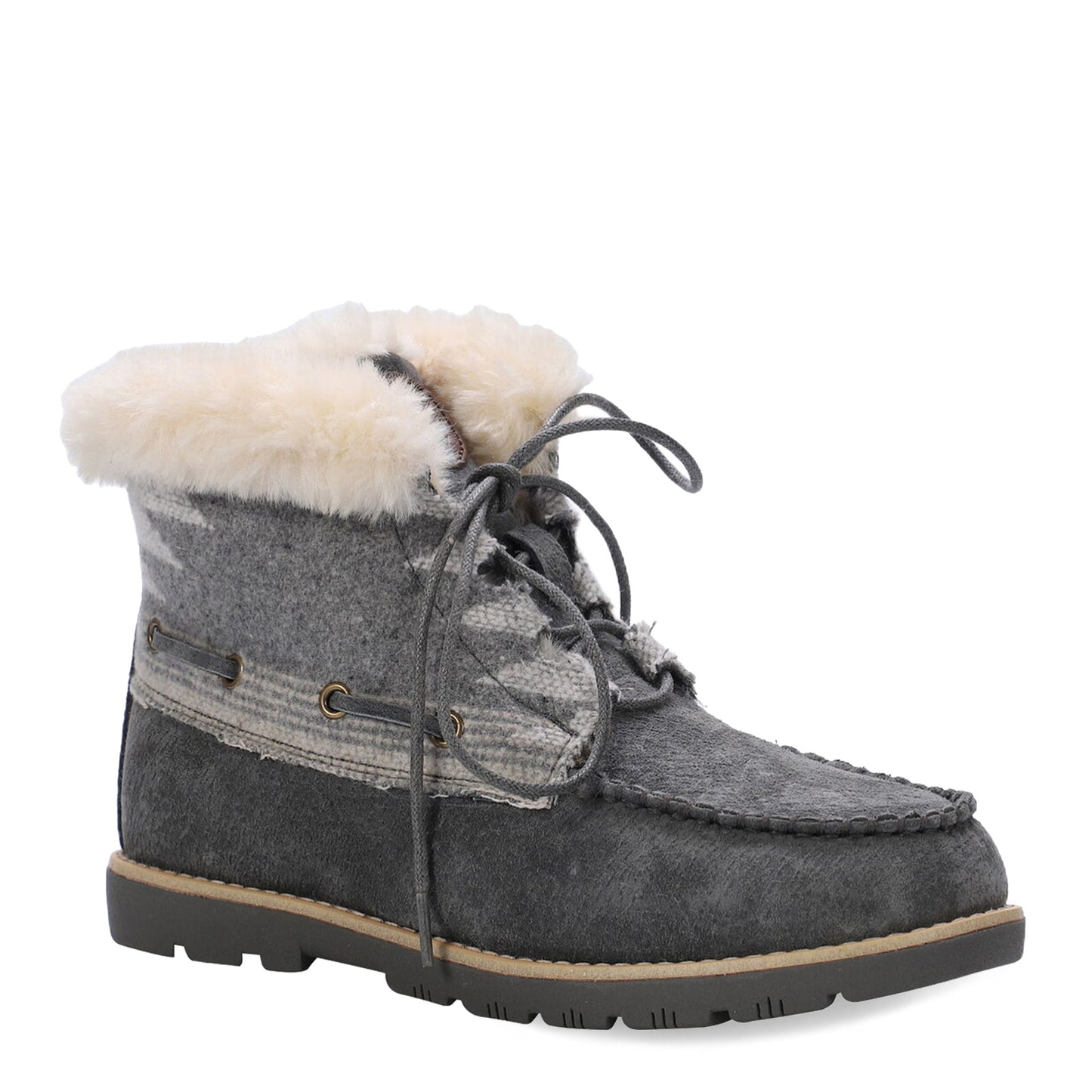 Peltz Shoes Women's Lamo Autumn II Boot Charcoal/Multi EW2354-CHMU