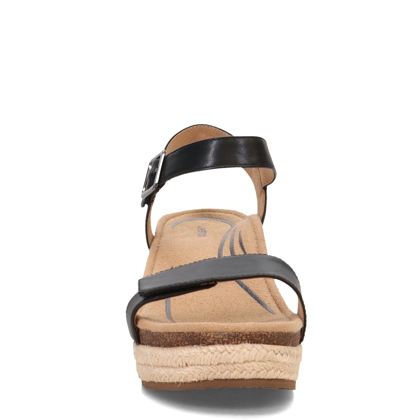 Peltz Shoes Women's Aetrex Sydney Sandal BLACK EW750