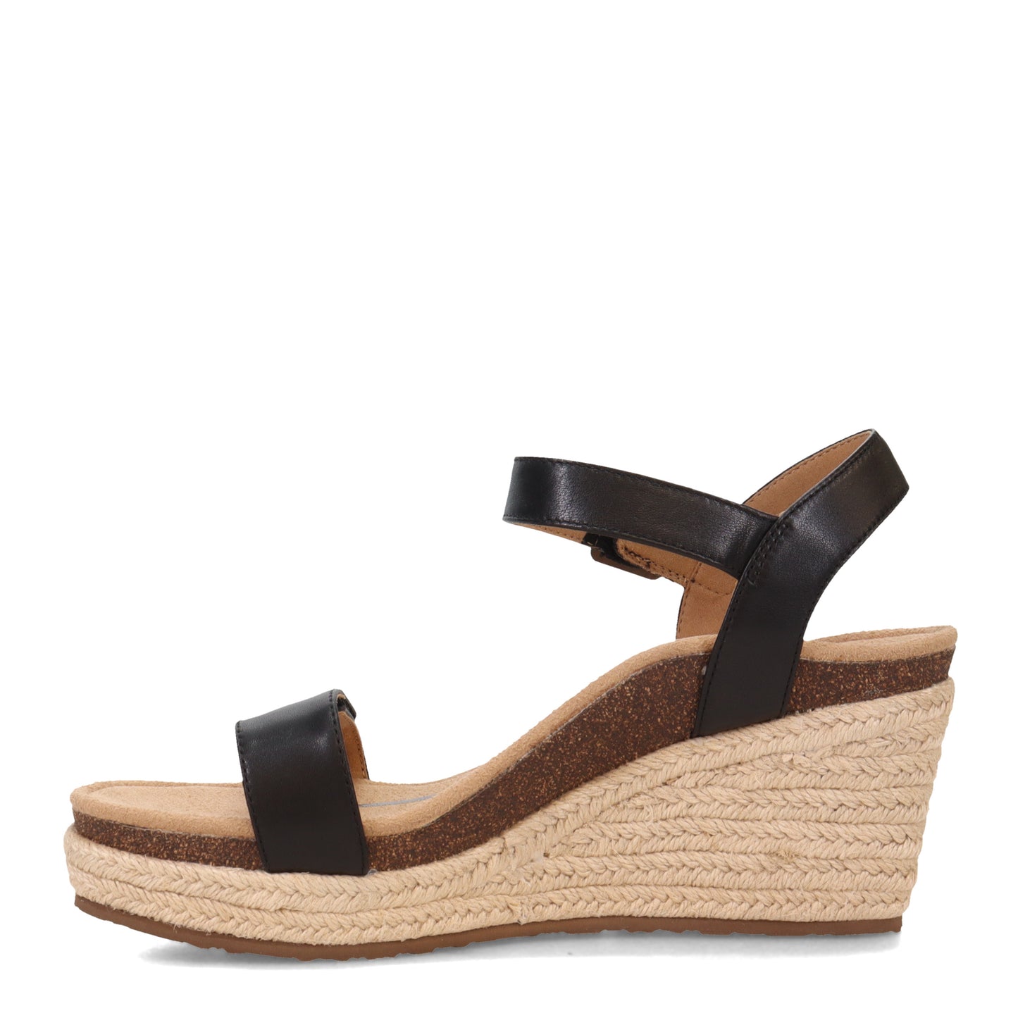 Peltz Shoes Women's Aetrex Sydney Sandal BLACK EW750