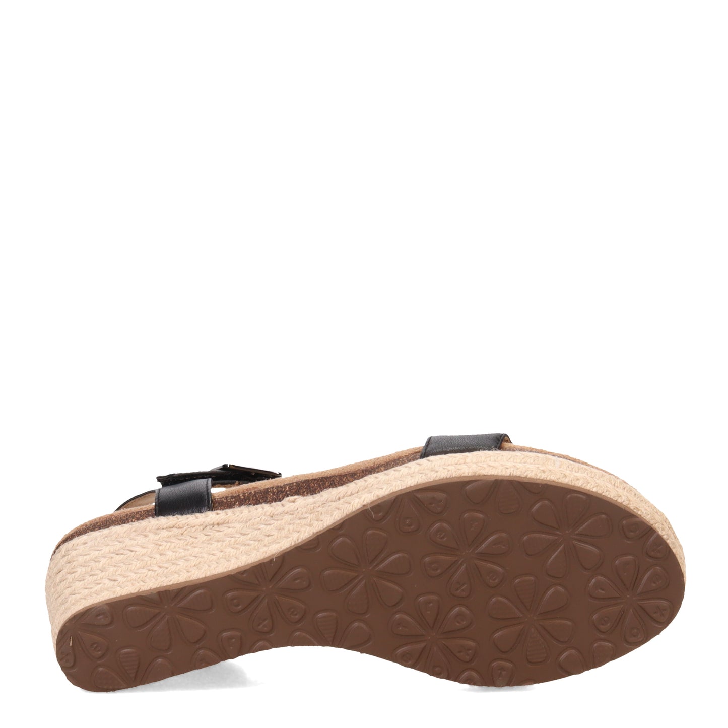 Peltz Shoes Women's Aetrex Sydney Sandal BLACK EW750