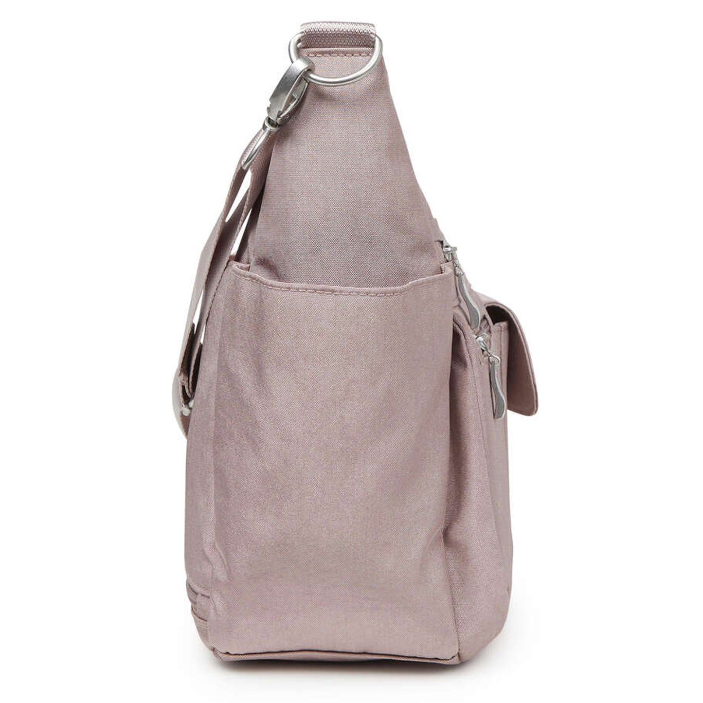 Peltz Shoes Baggilini Modern Everywhere Hobo Bag BLUSH SHIMMER EWH710-BLSH SHM
