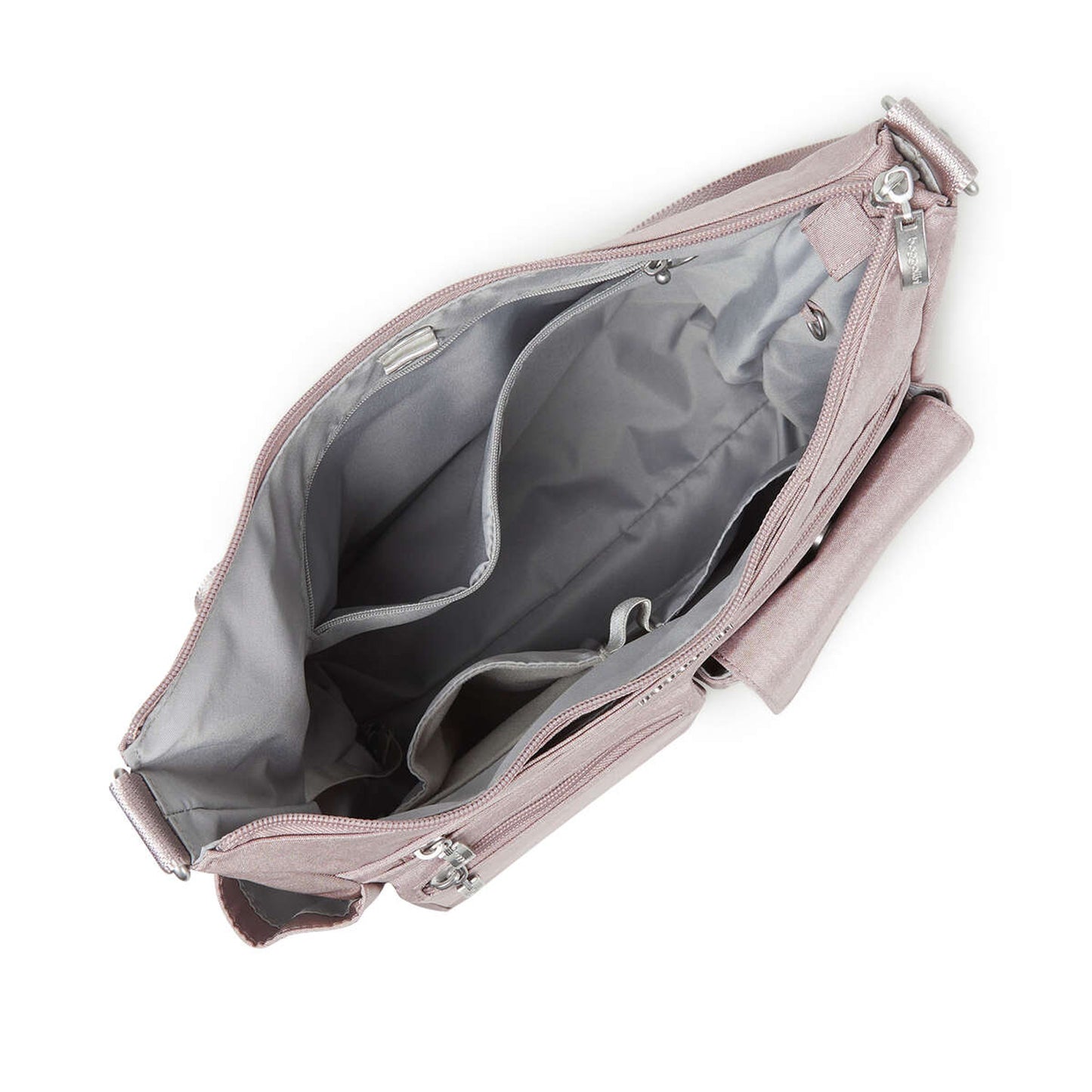 Peltz Shoes Baggilini Modern Everywhere Hobo Bag BLUSH SHIMMER EWH710-BLSH SHM