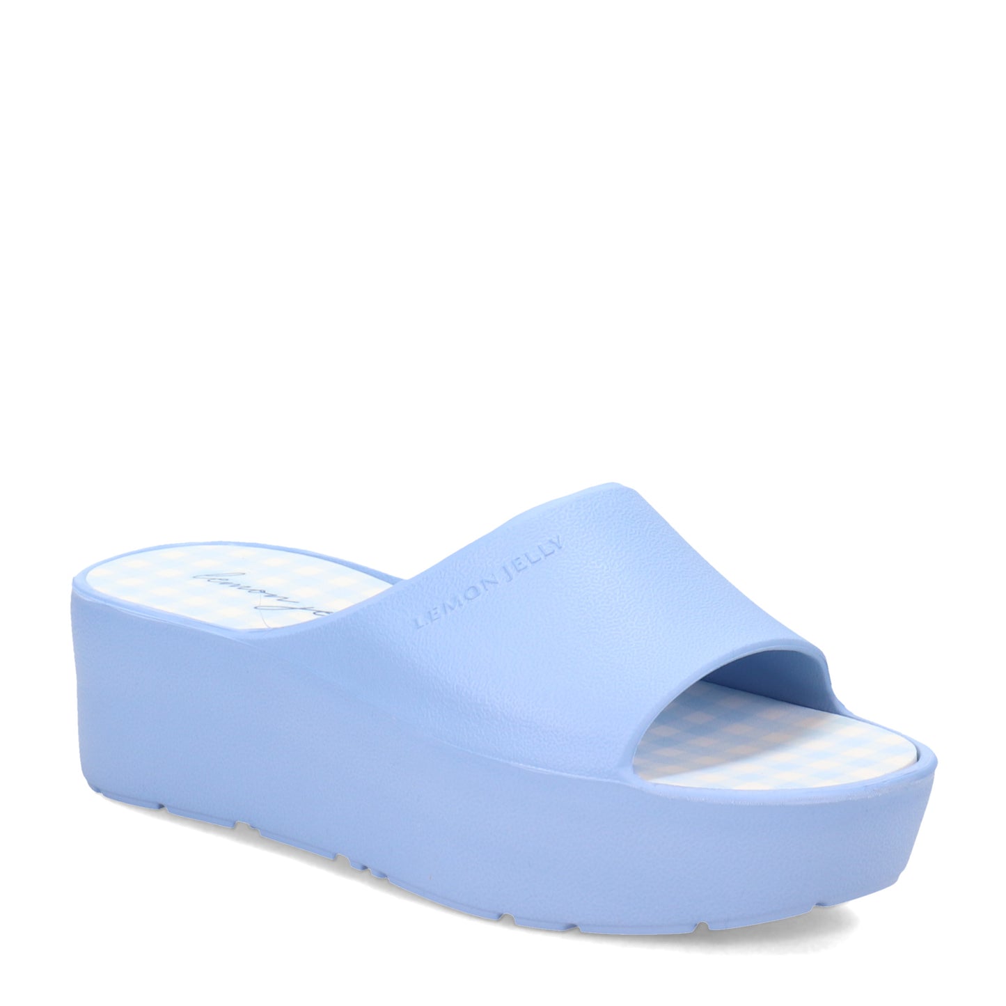 Peltz Shoes Women's Lemon Jelly Ezili Sandal LIGHT BLUE EZILI-04