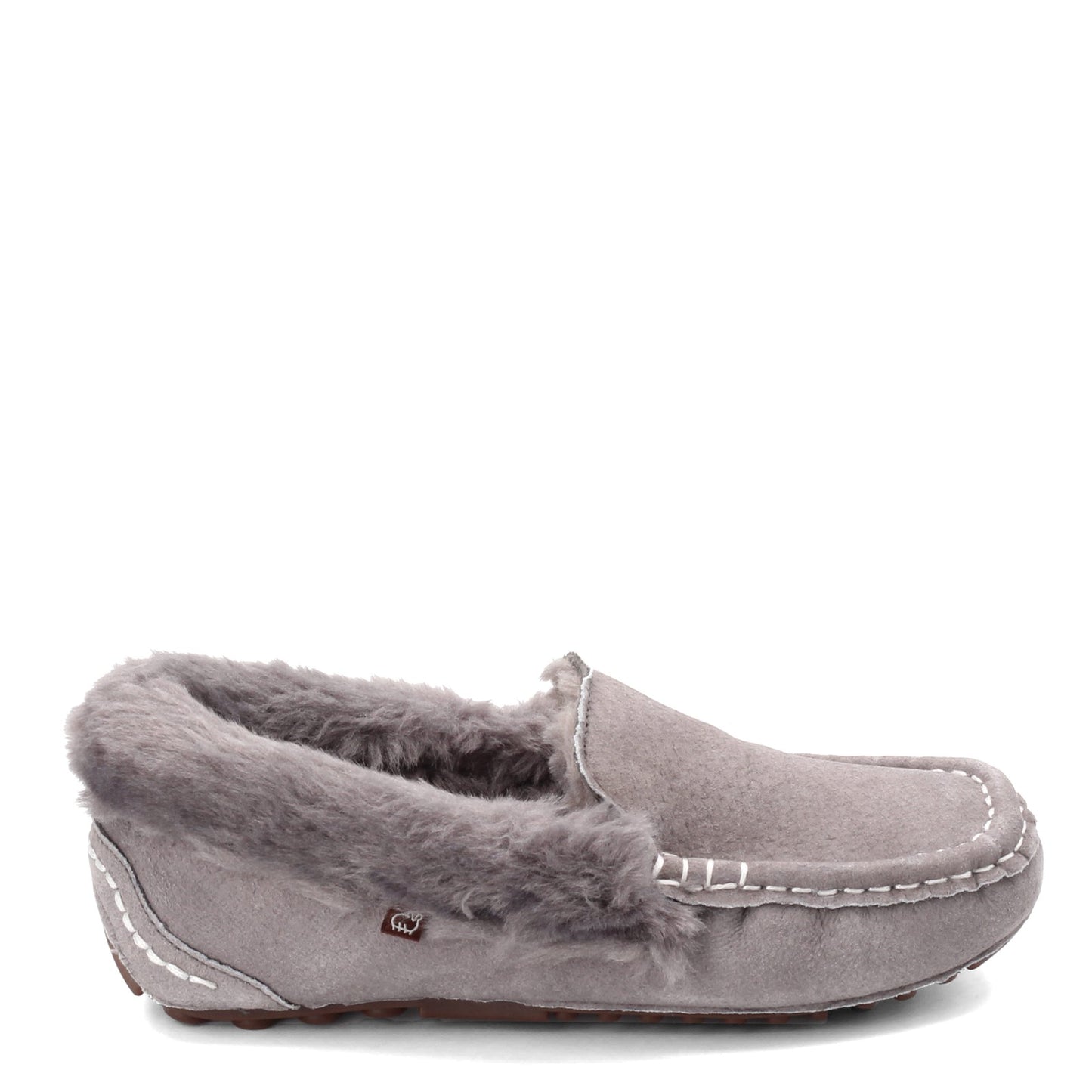 Peltz Shoes Women's Lamo Aussie Moc Slipper CHARCOAL EW1535-CHA