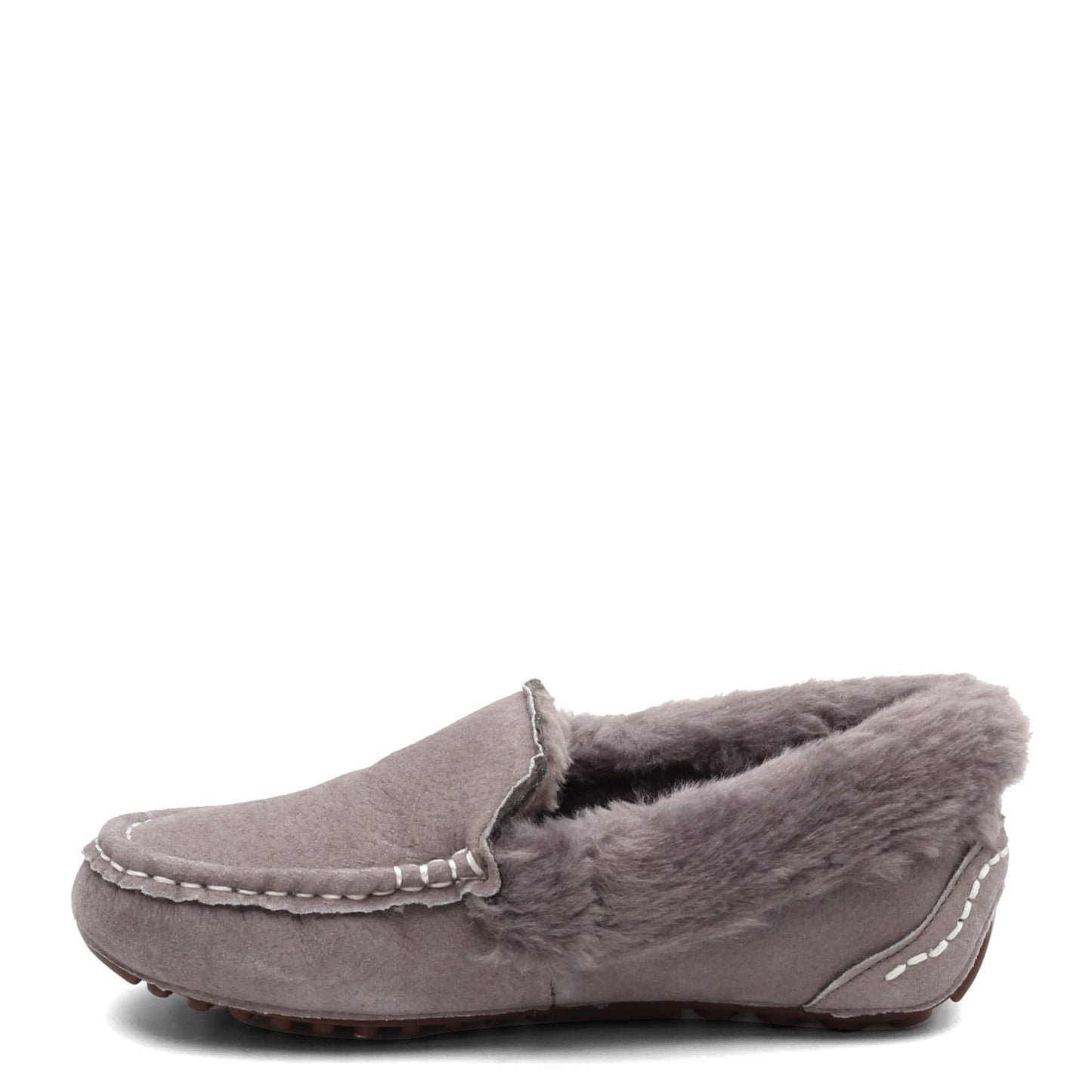 Peltz Shoes Women's Lamo Aussie Moc Slipper CHARCOAL EW1535-CHA