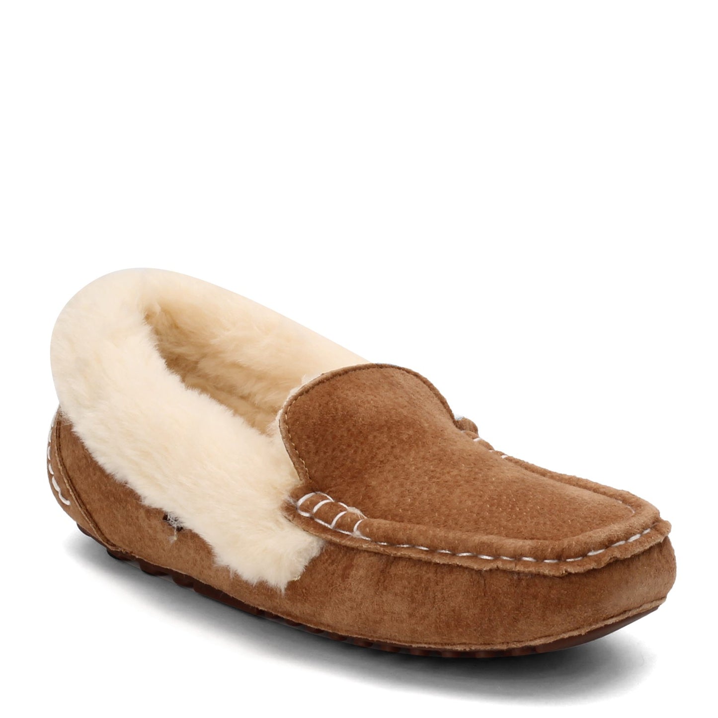 Peltz Shoes Women's Lamo Aussie Moc Slipper CHESTNUT EW1535-CNT