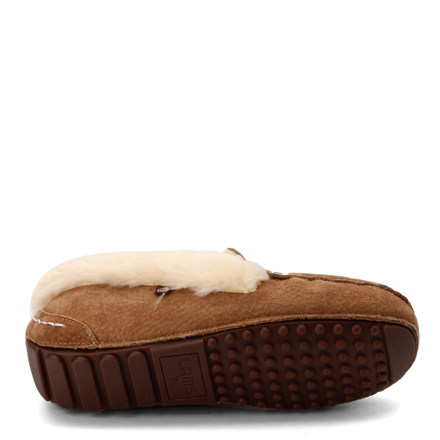 Peltz Shoes Women's Lamo Aussie Moc Slipper CHESTNUT EW1535-CNT